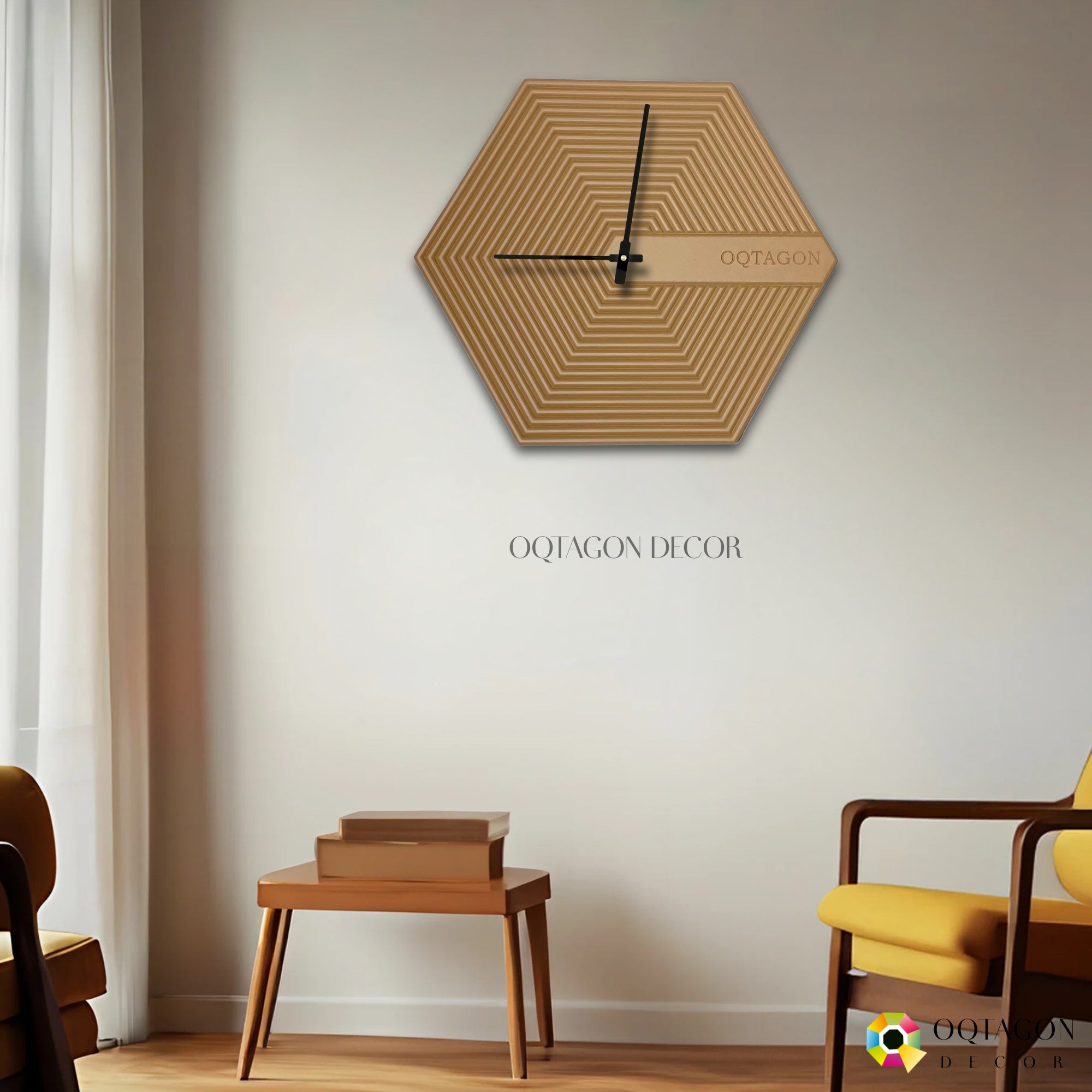 The Hexora Series wall clock