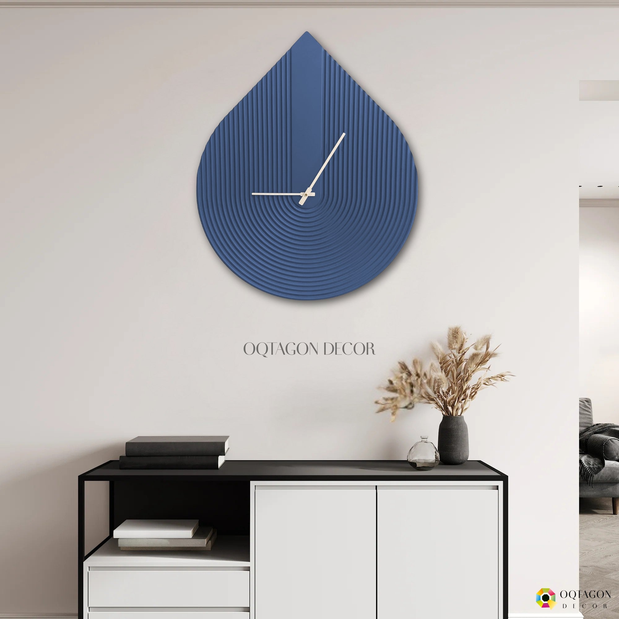 Waterdrop – Minimalist Large Wall Clock