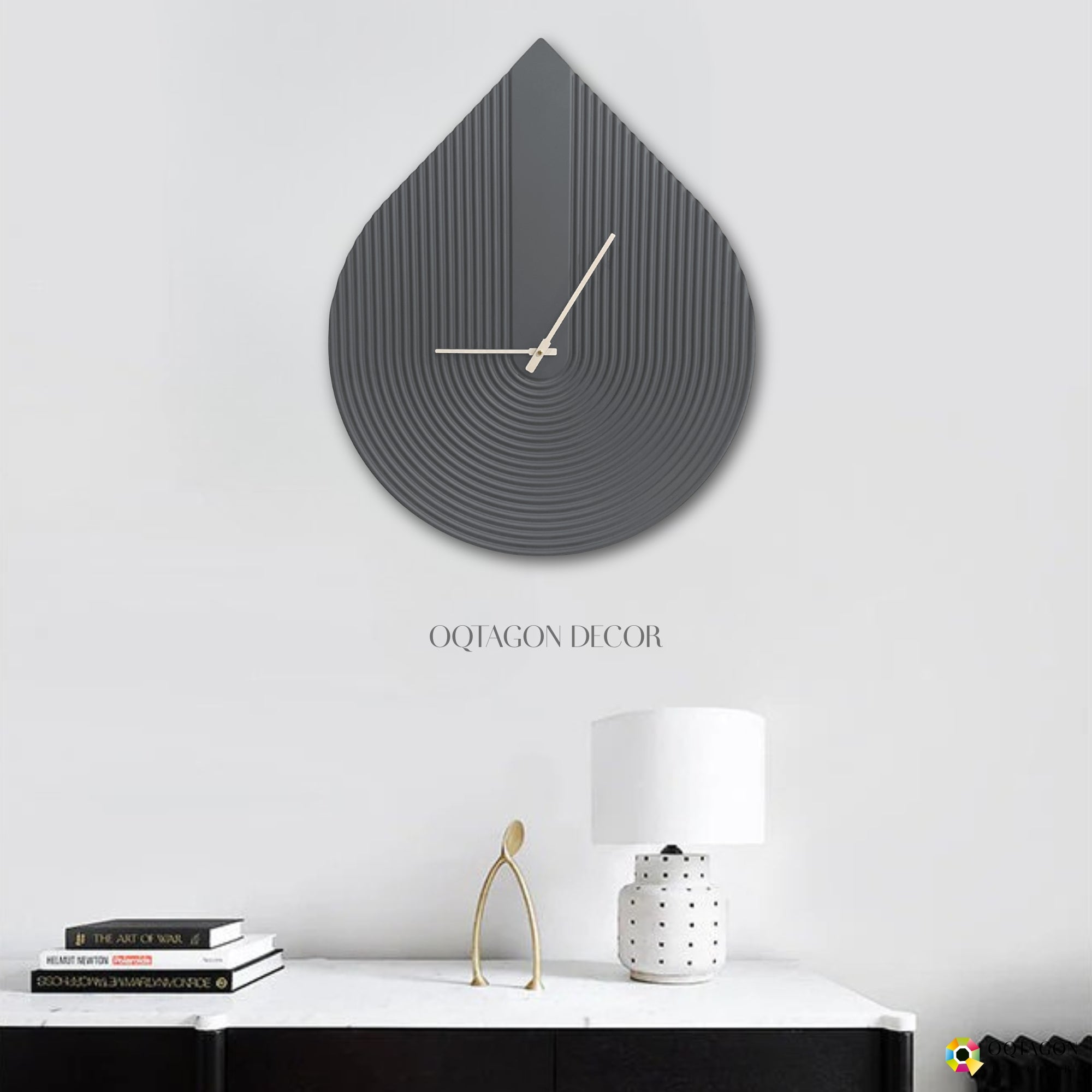 Waterdrop – Minimalist Large Wall Clock