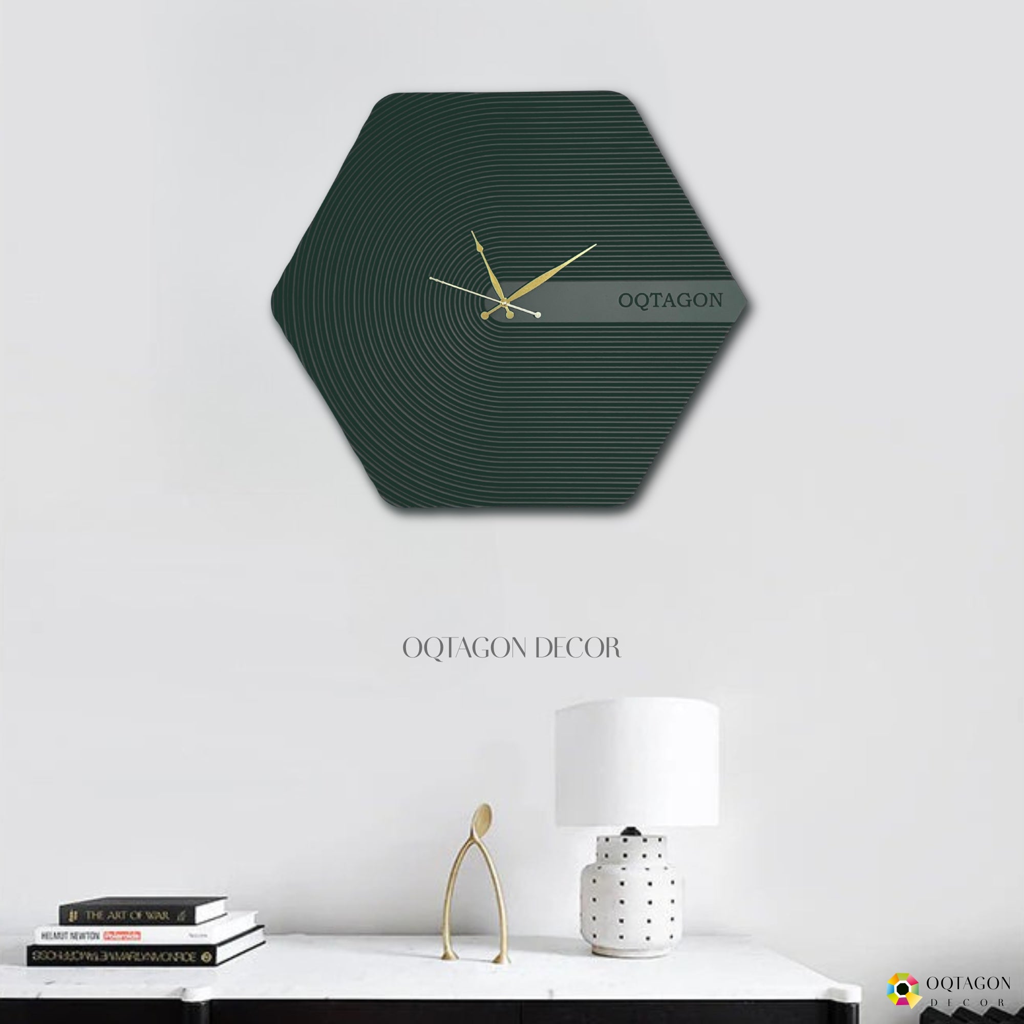 The Hexora Lux Series wall clock