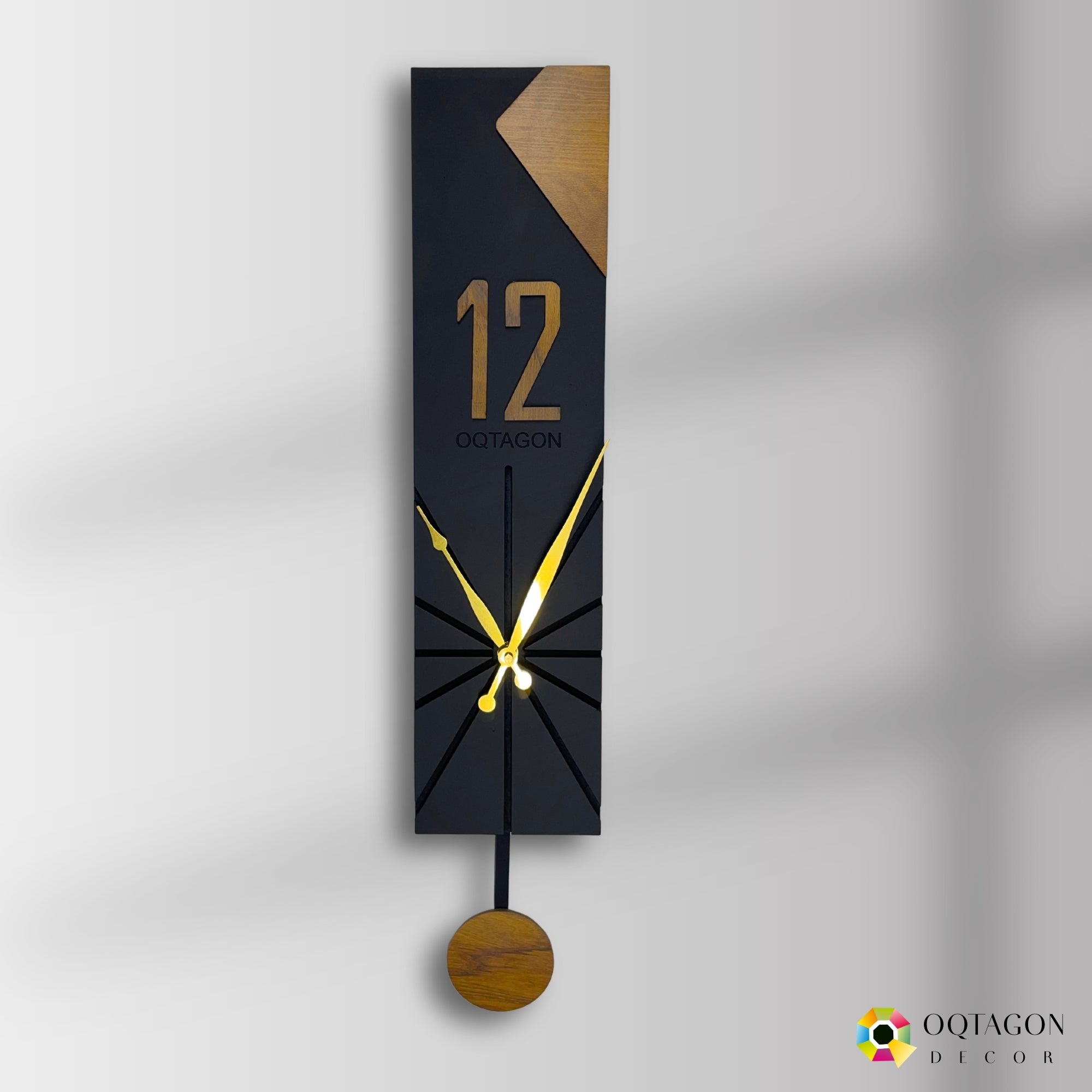 Vertical Aura - Designer Pendulum Wall Clock Series