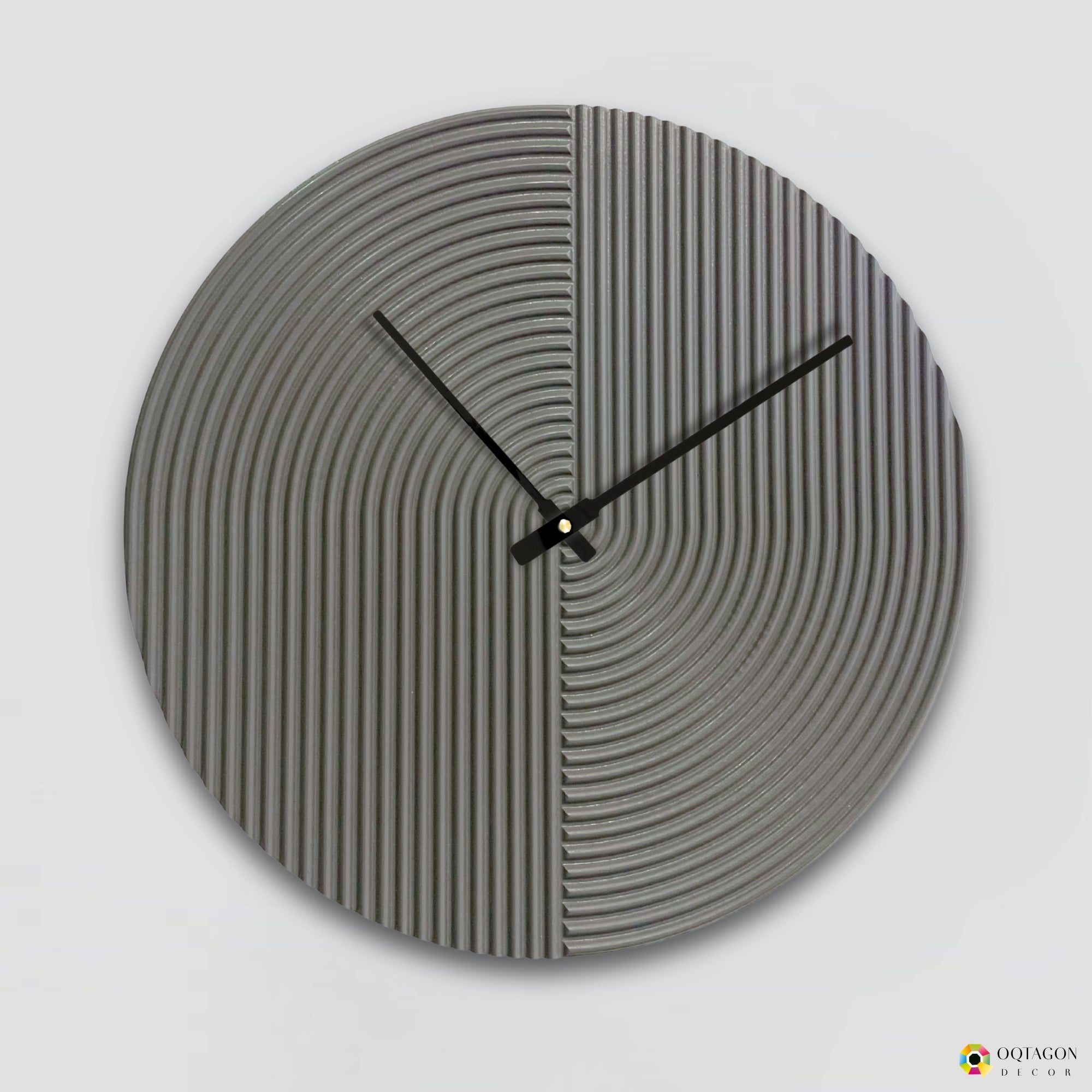 Minimalist Textured Wall Clock