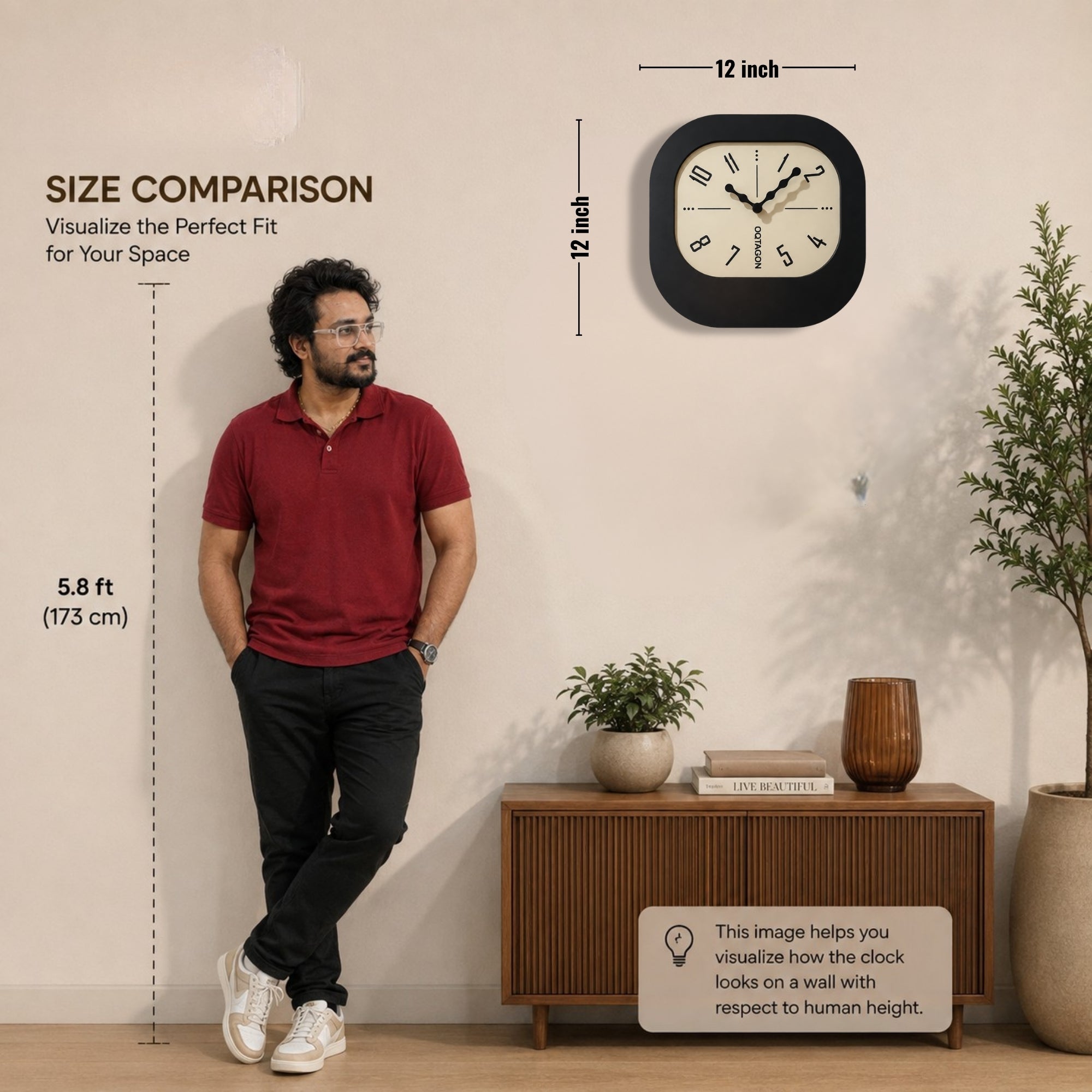NOSTORIA - Designer Pendulum Wall Clock