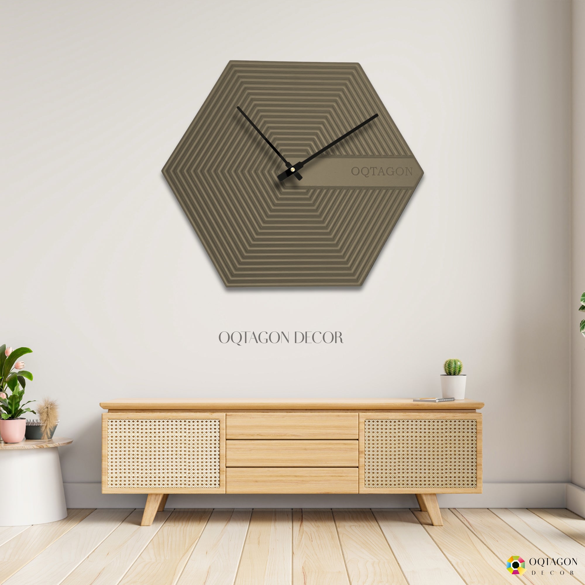The Hexora Series wall clock