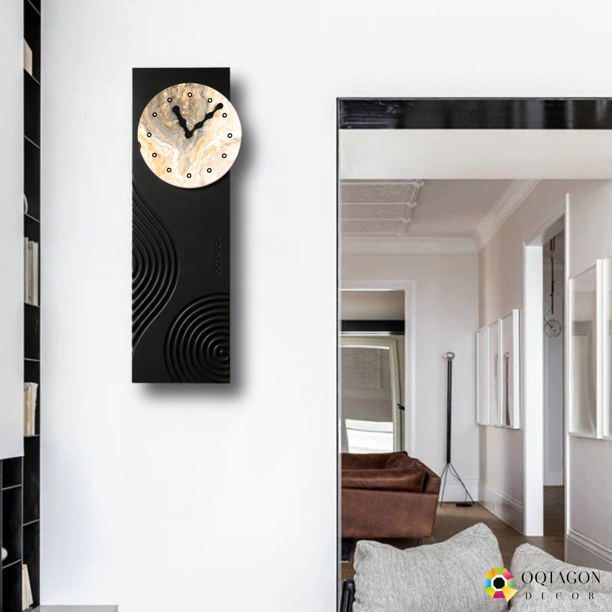 Flowing Wave - Designer Wall Clock