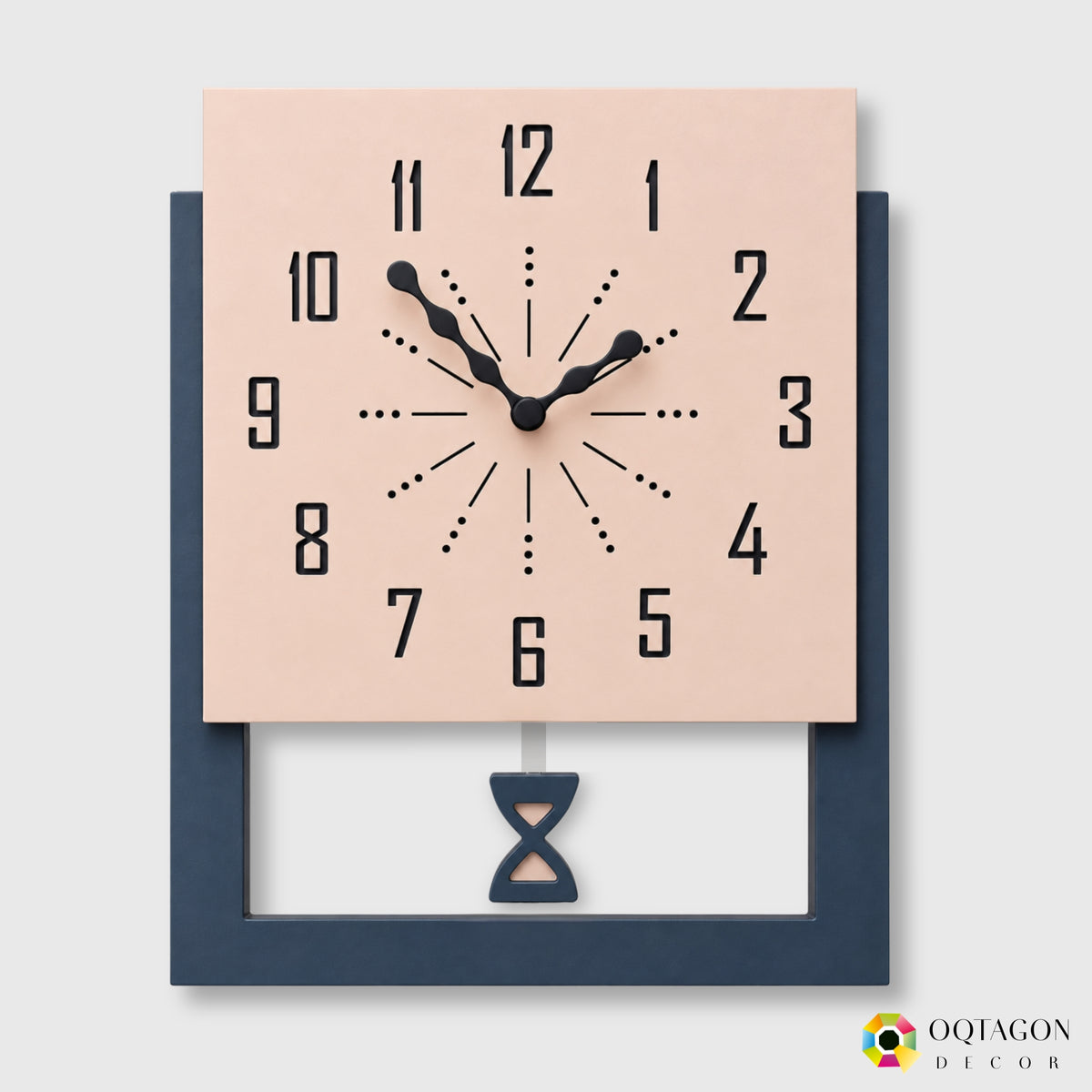 Aeternum Hourglass - Designer Pendulum Wall Clock