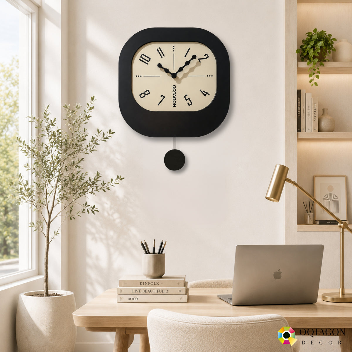 NOSTORIA - Designer Pendulum Wall Clock