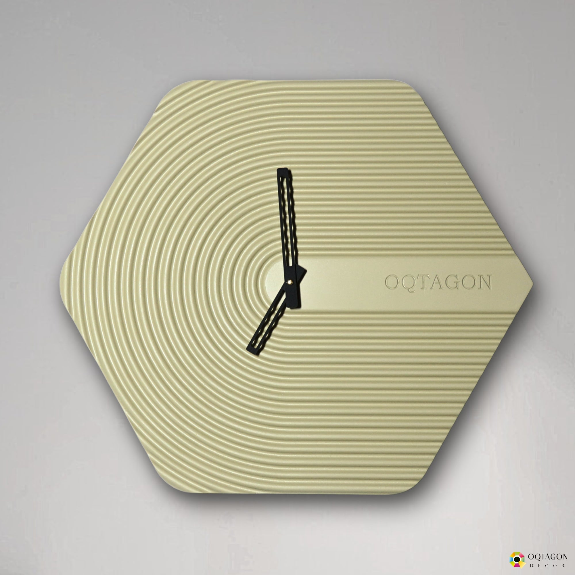 The Hexora Lux Series wall clock
