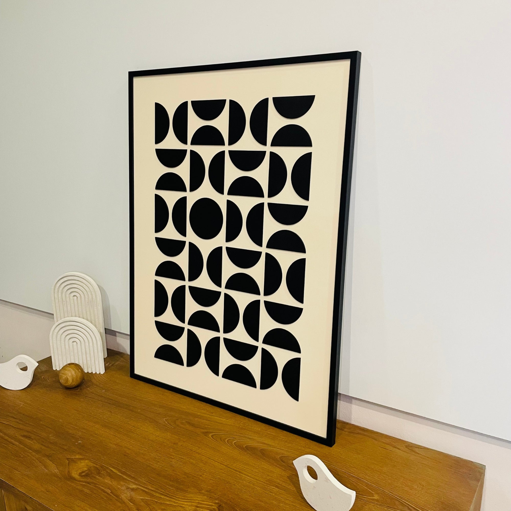 Echoes of Geometry - A Modern Abstract Shape Composition