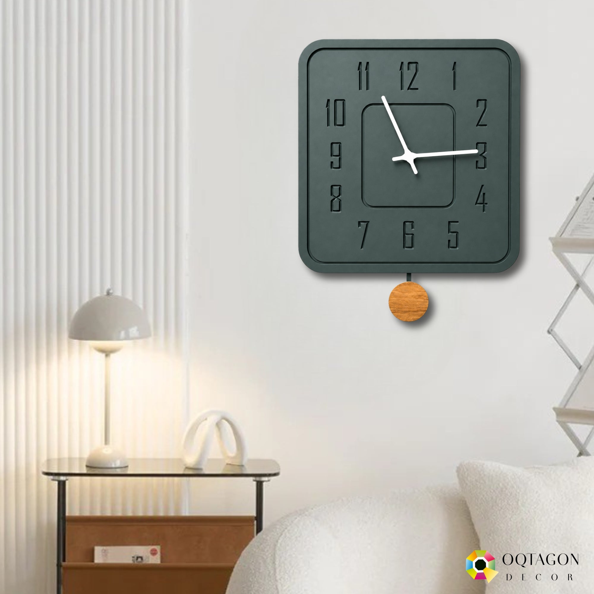 Meridian Architectural Pendulum Wall Clock