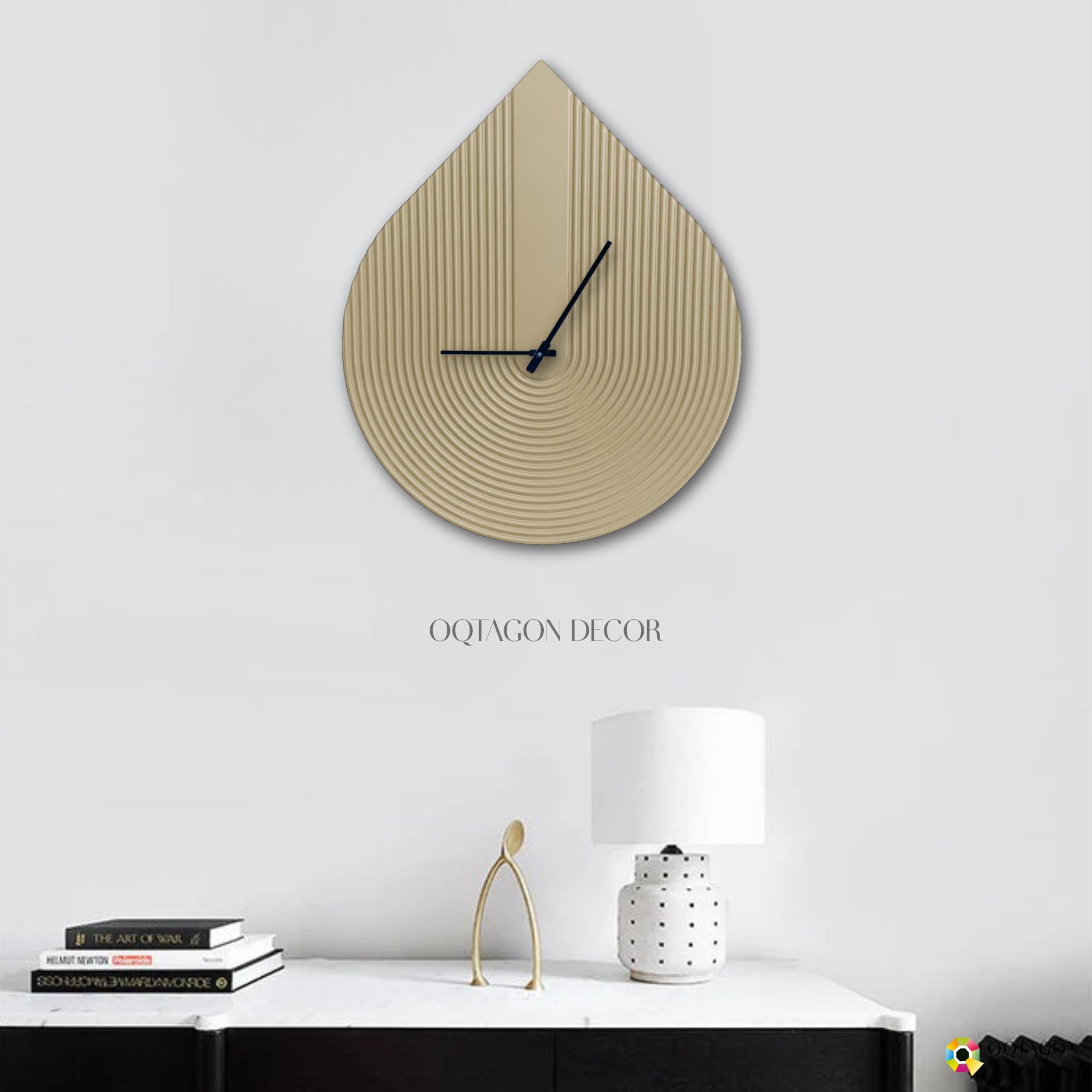 Waterdrop – Minimalist Large Wall Clock