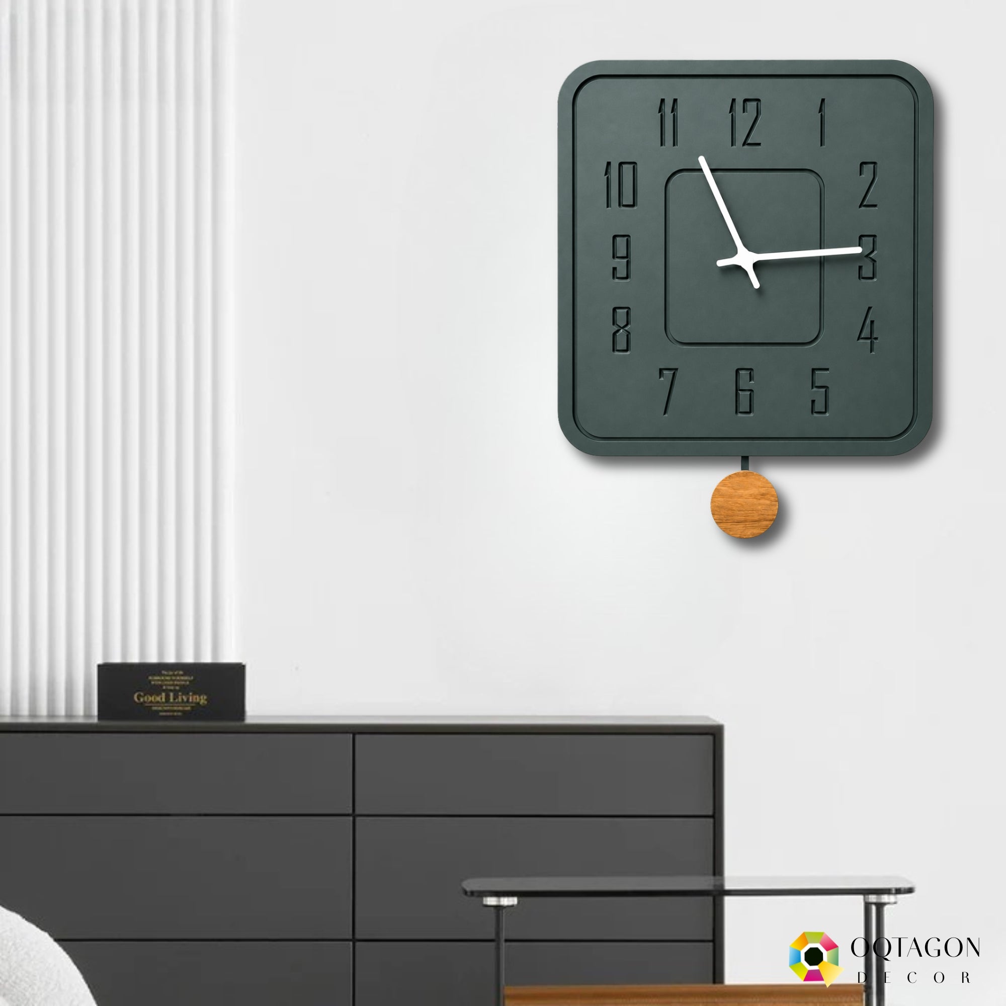 Meridian Architectural Pendulum Wall Clock