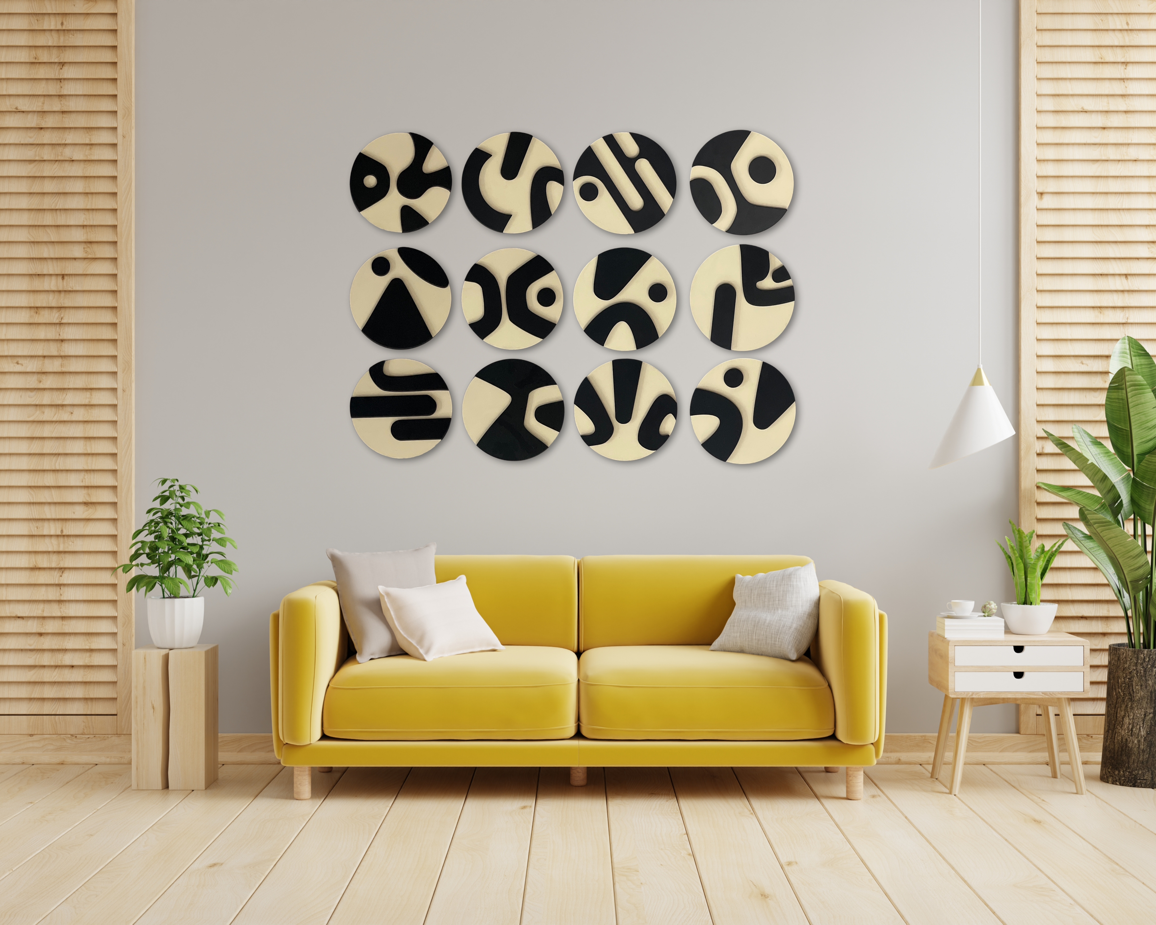 Abstract Orbits Wall Art Series - set of 12
