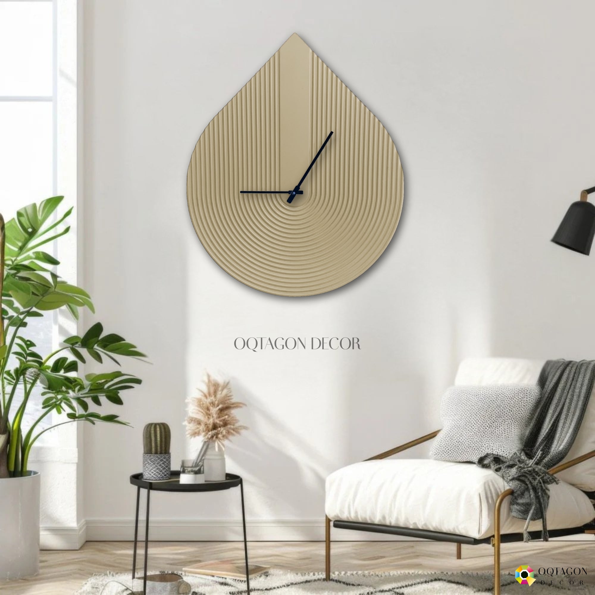 Waterdrop – Minimalist Large Wall Clock