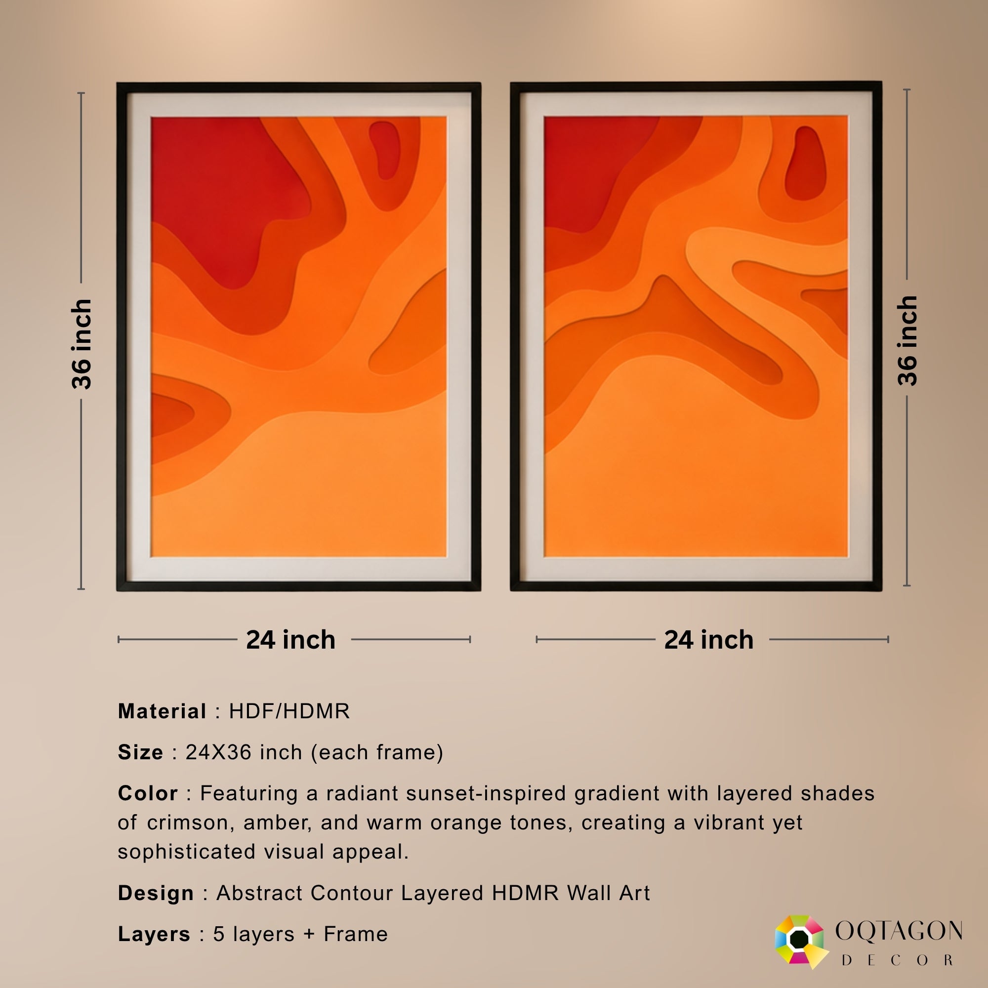Solaris Flow - Premium Layered Wall Art