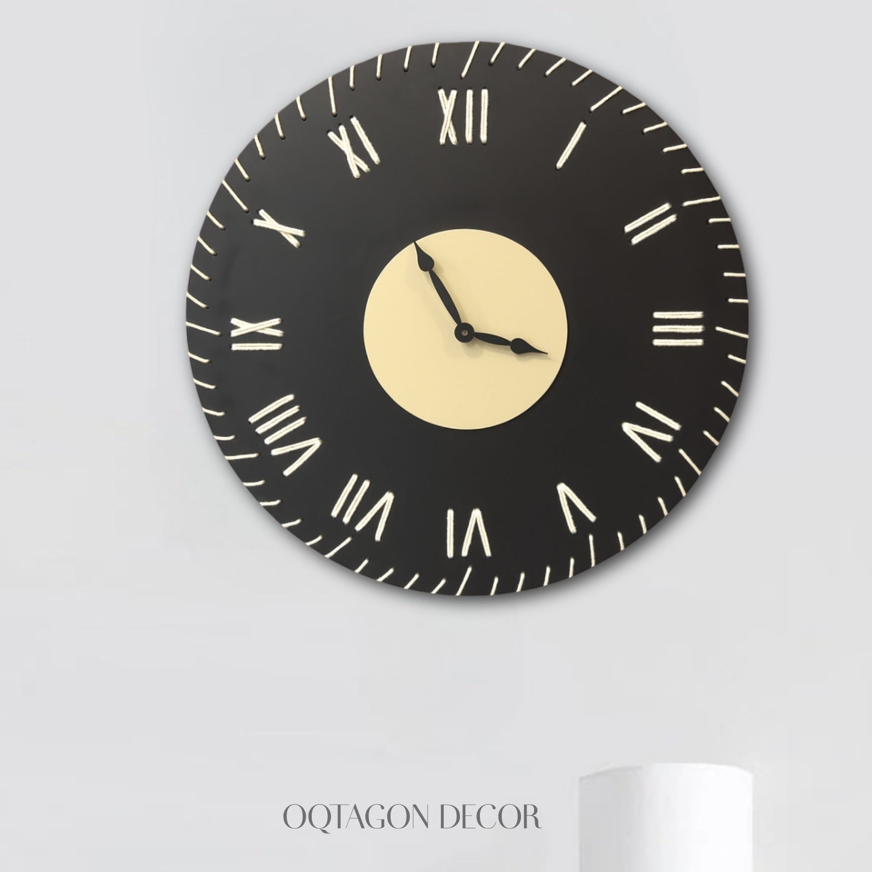 Elegant Threaded Roman Numeral Wall Clock Series