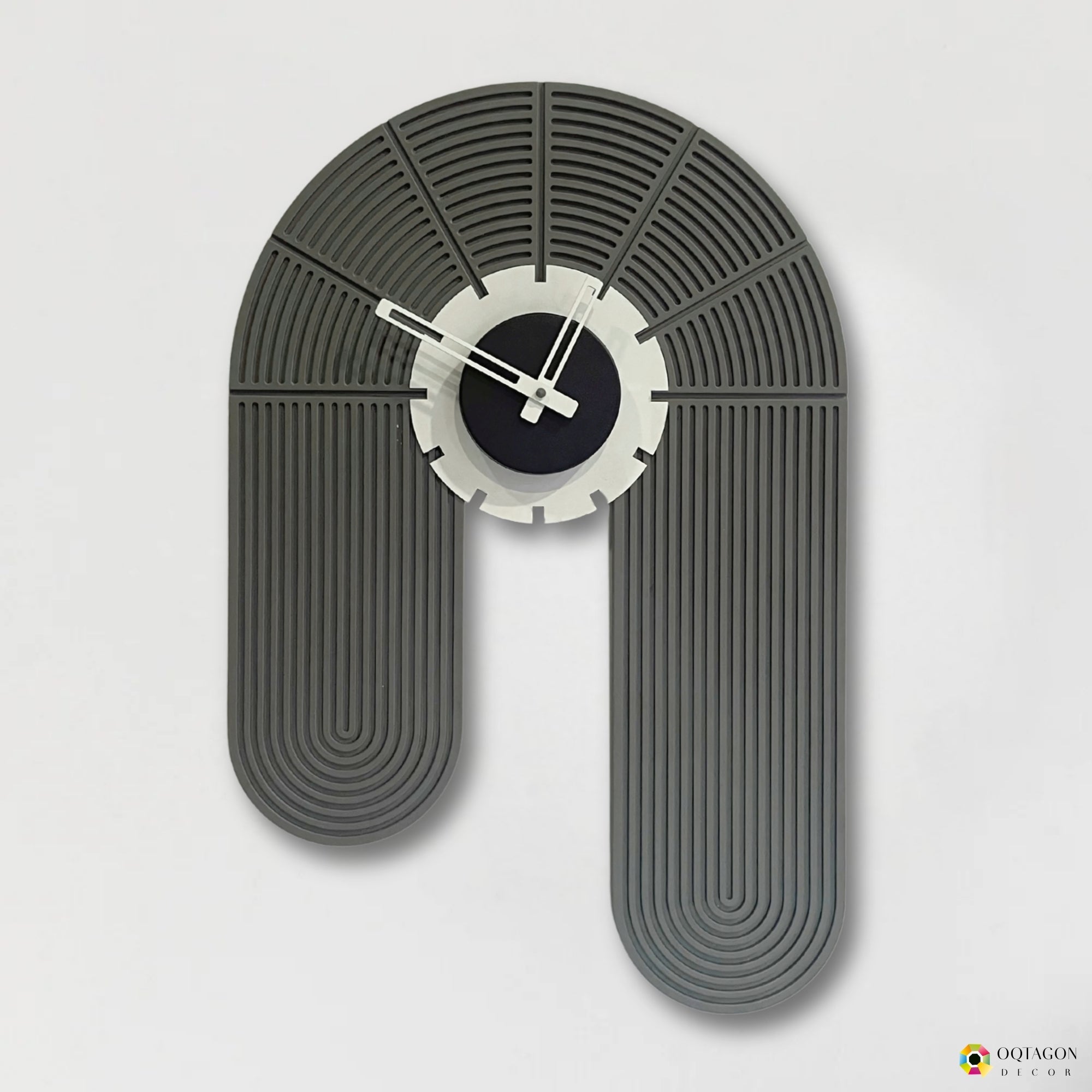 Twin Arc wall clock