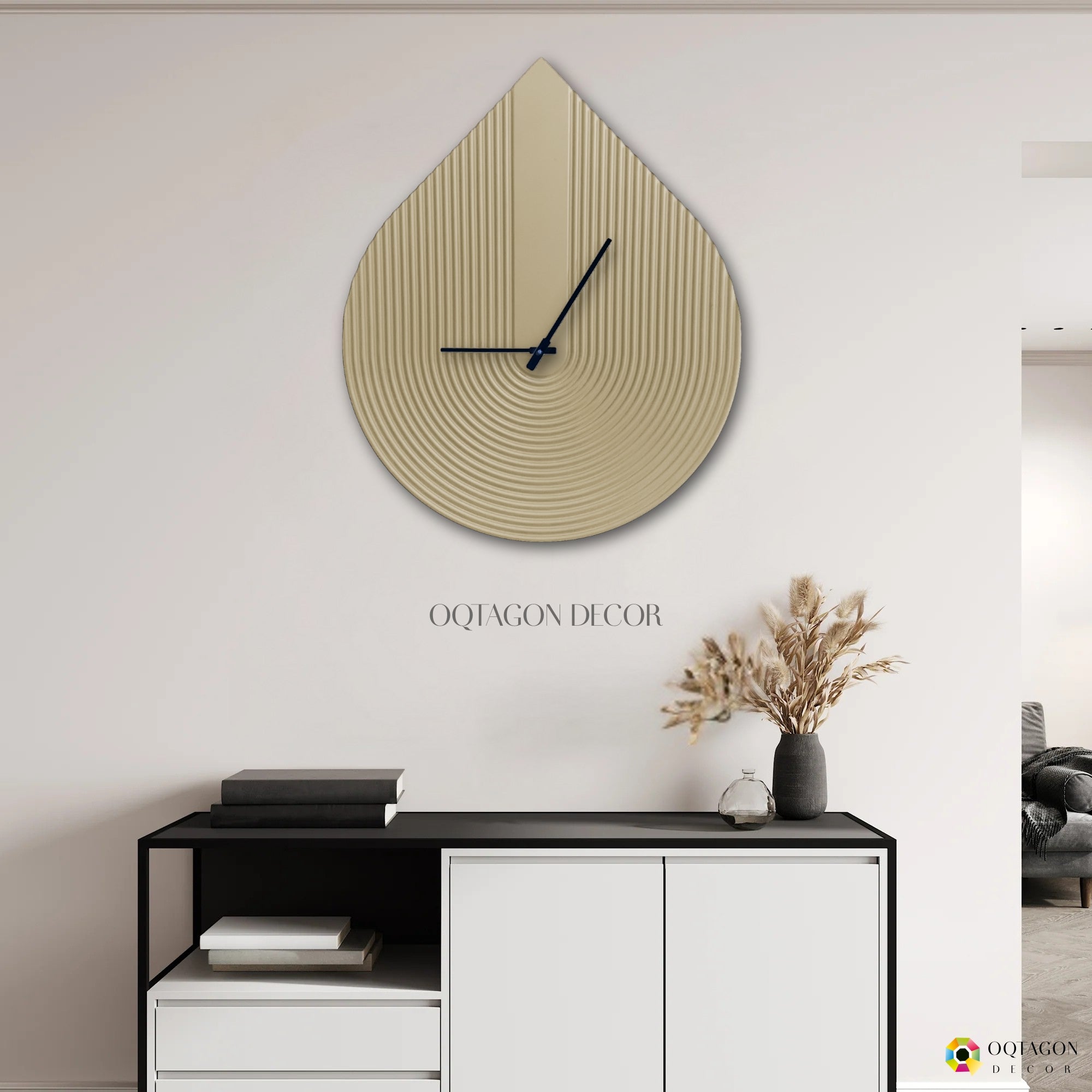 Waterdrop – Minimalist Large Wall Clock