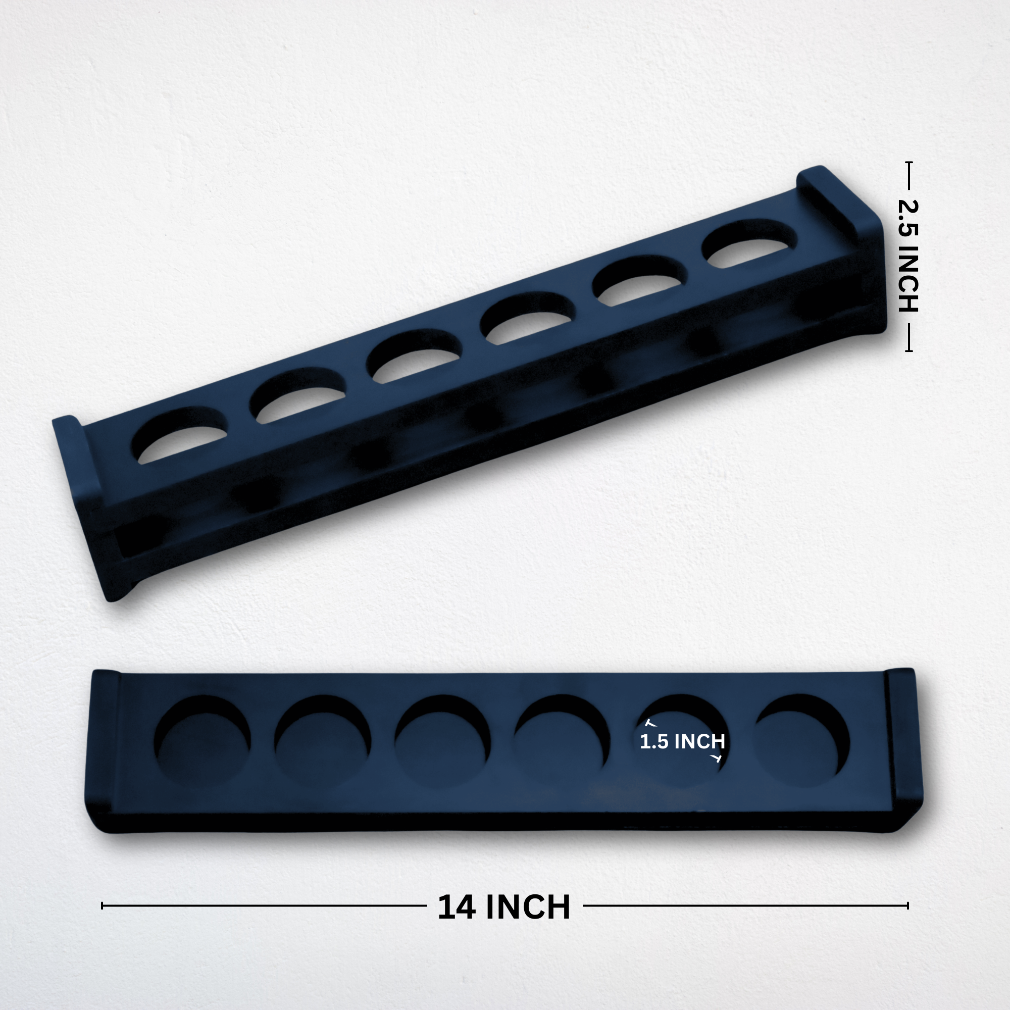 Premium Double-Sided Laminated 6 Shot Glass Holder Tray (Tray Only)