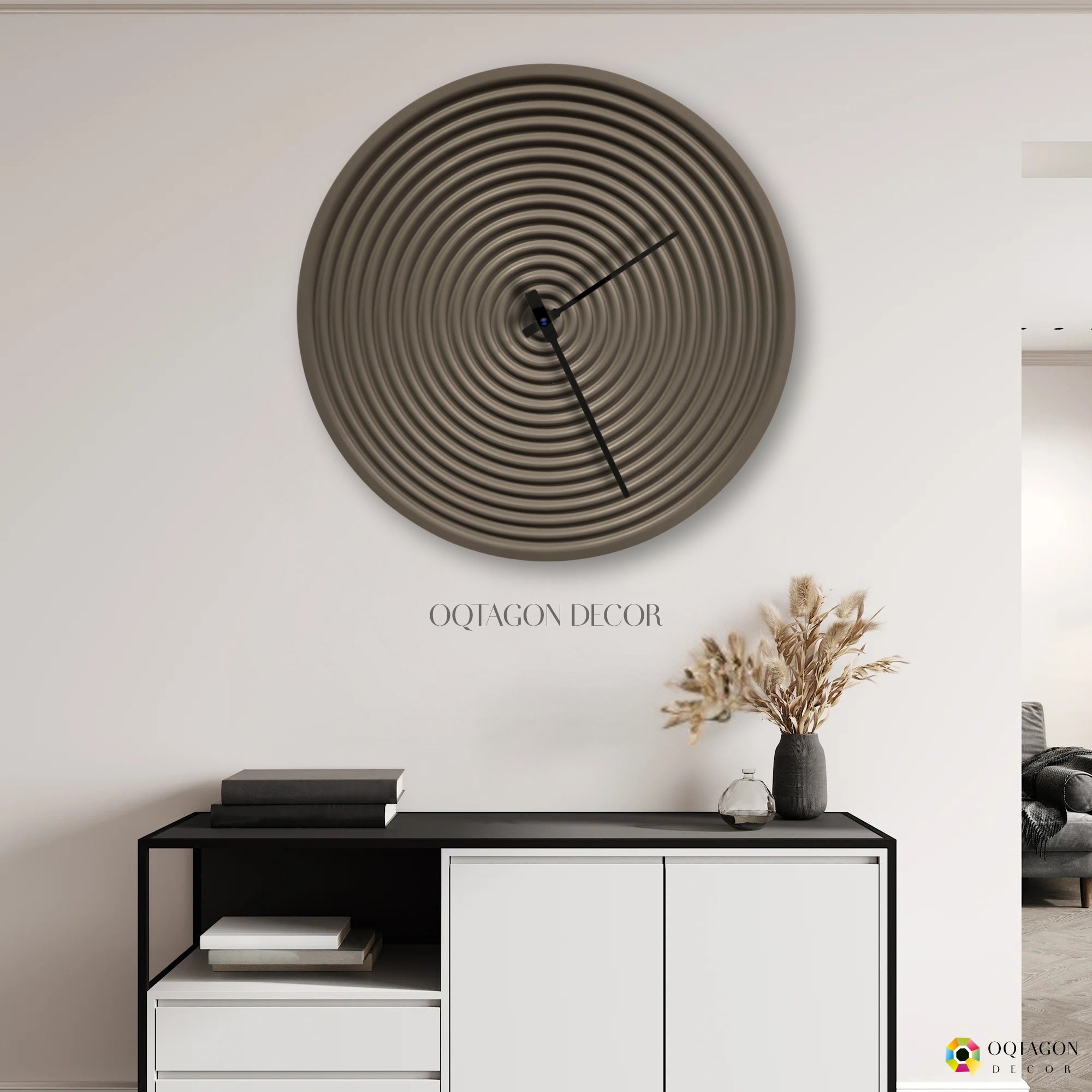 Modern Ripple Wall Clock