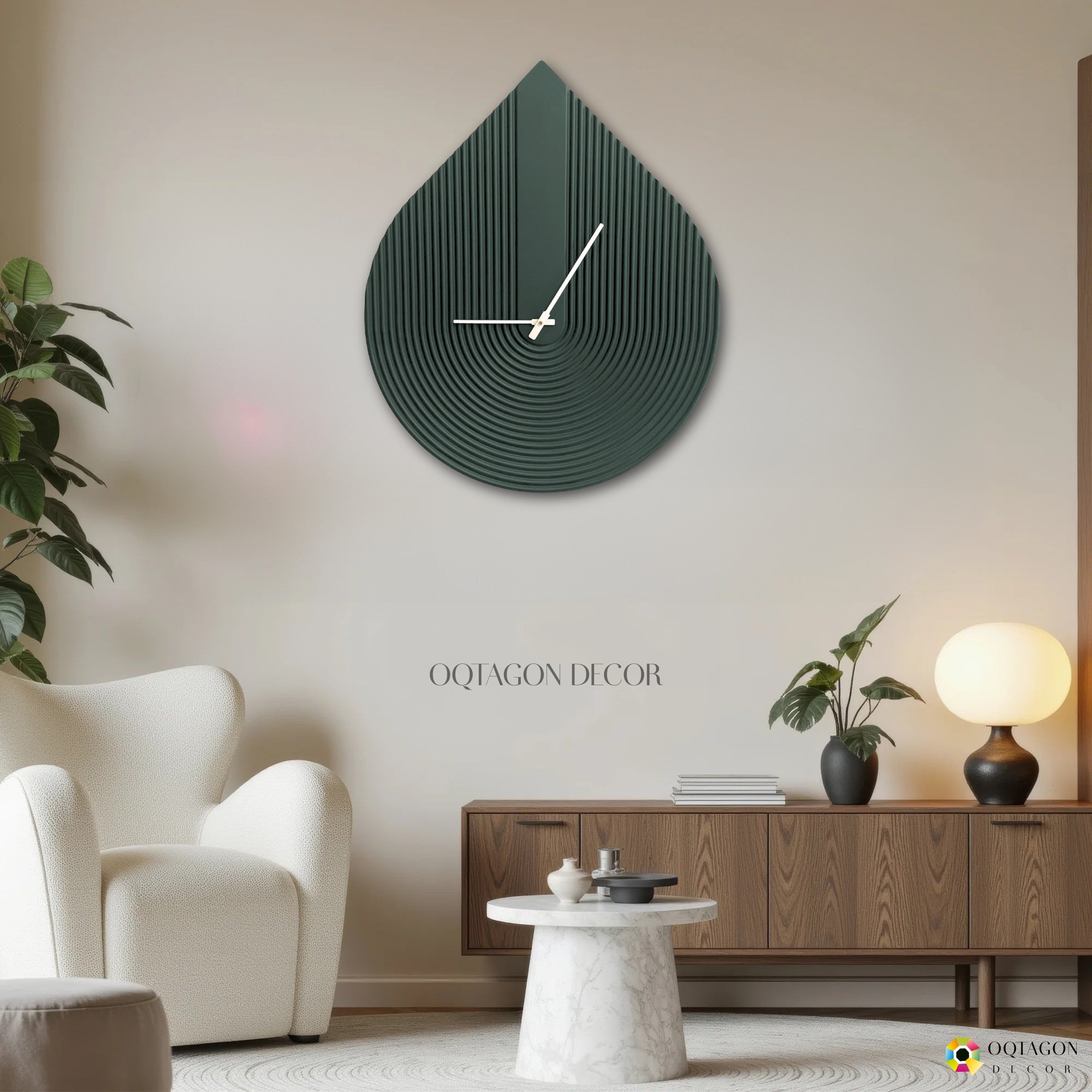 Waterdrop – Minimalist Large Wall Clock