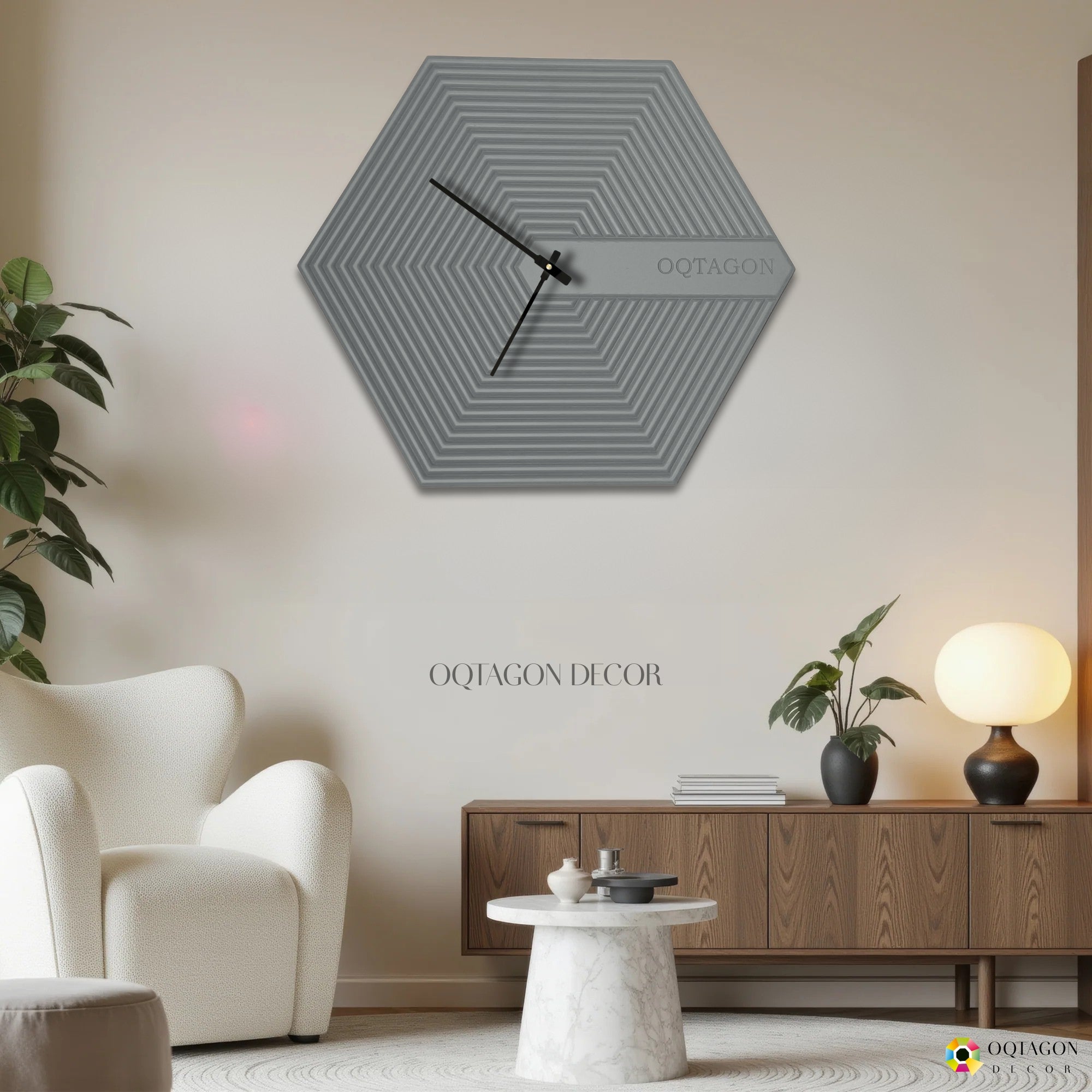 The Hexora Series wall clock