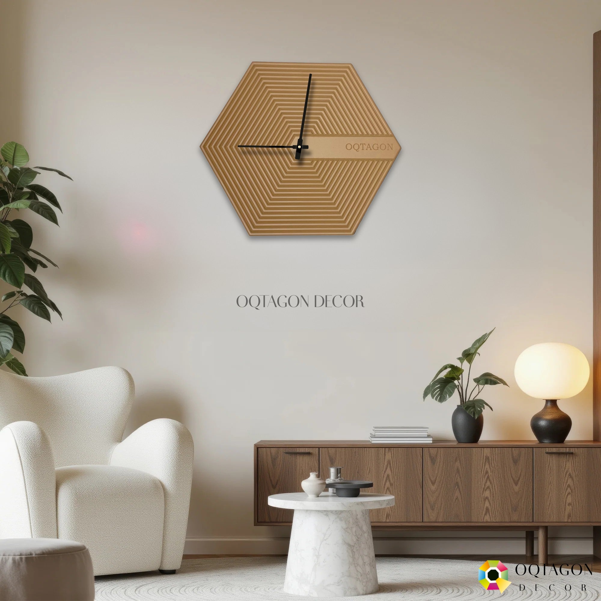 The Hexora Series wall clock