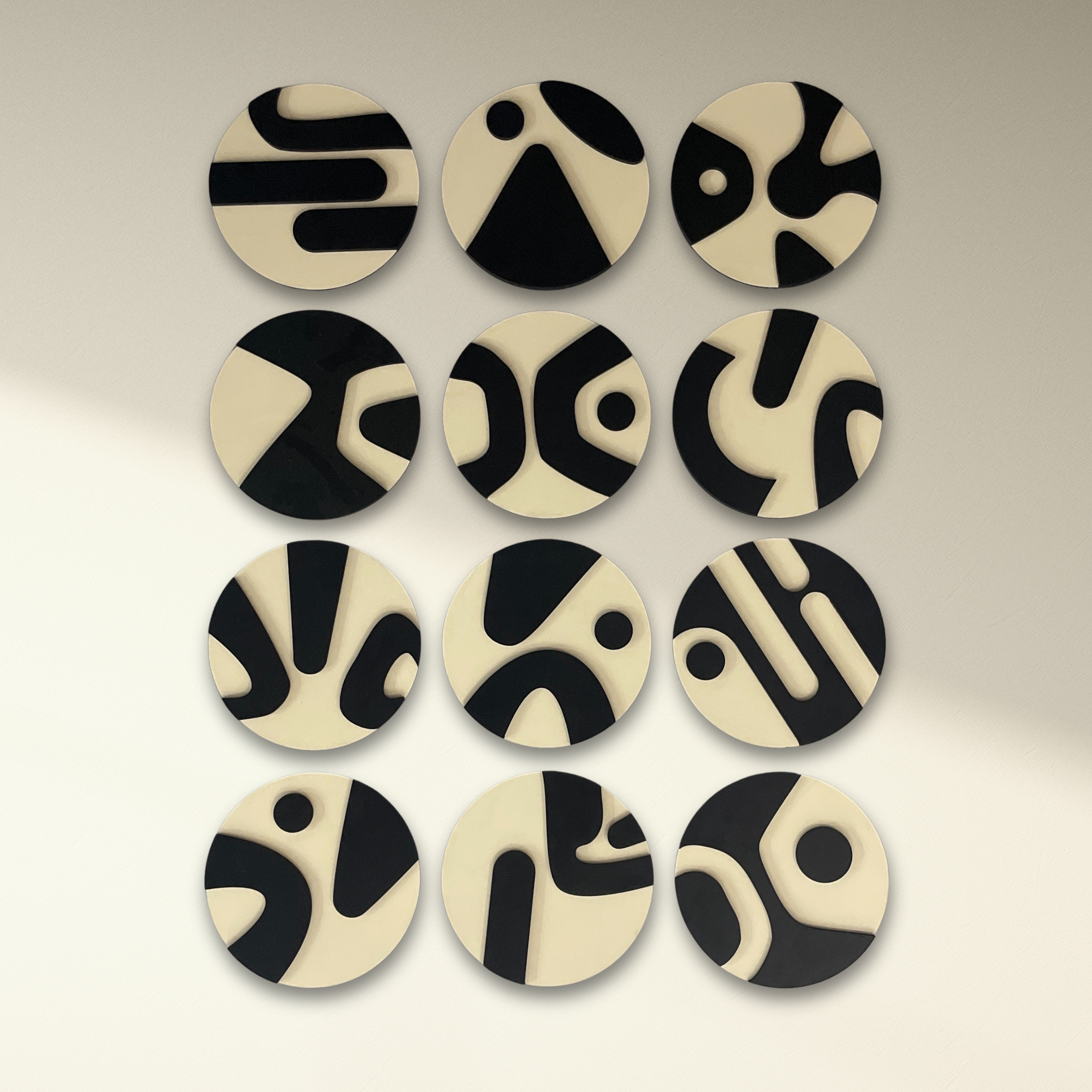 Abstract Orbits Wall Art Series - set of 12