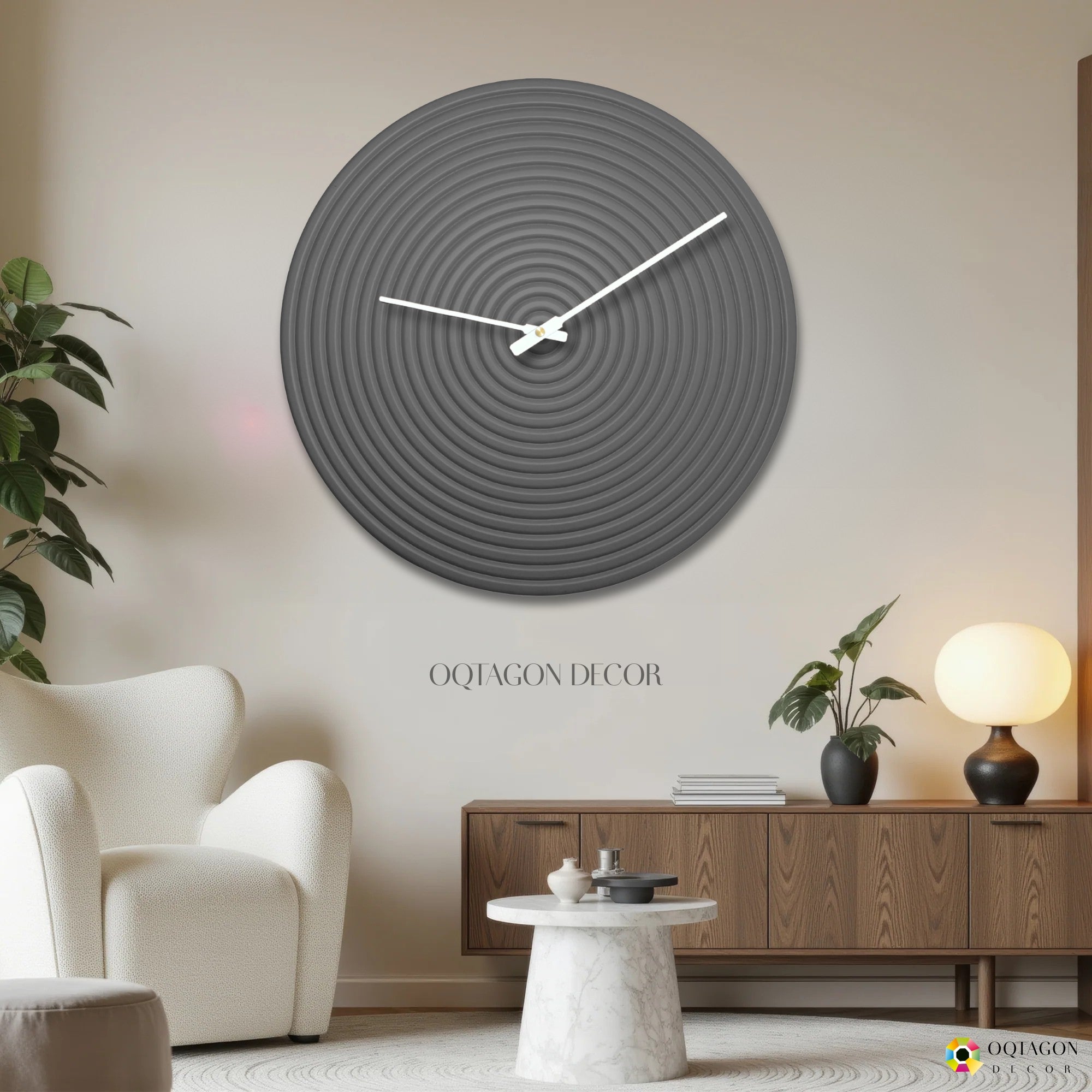 Modern Ripple Wall Clock