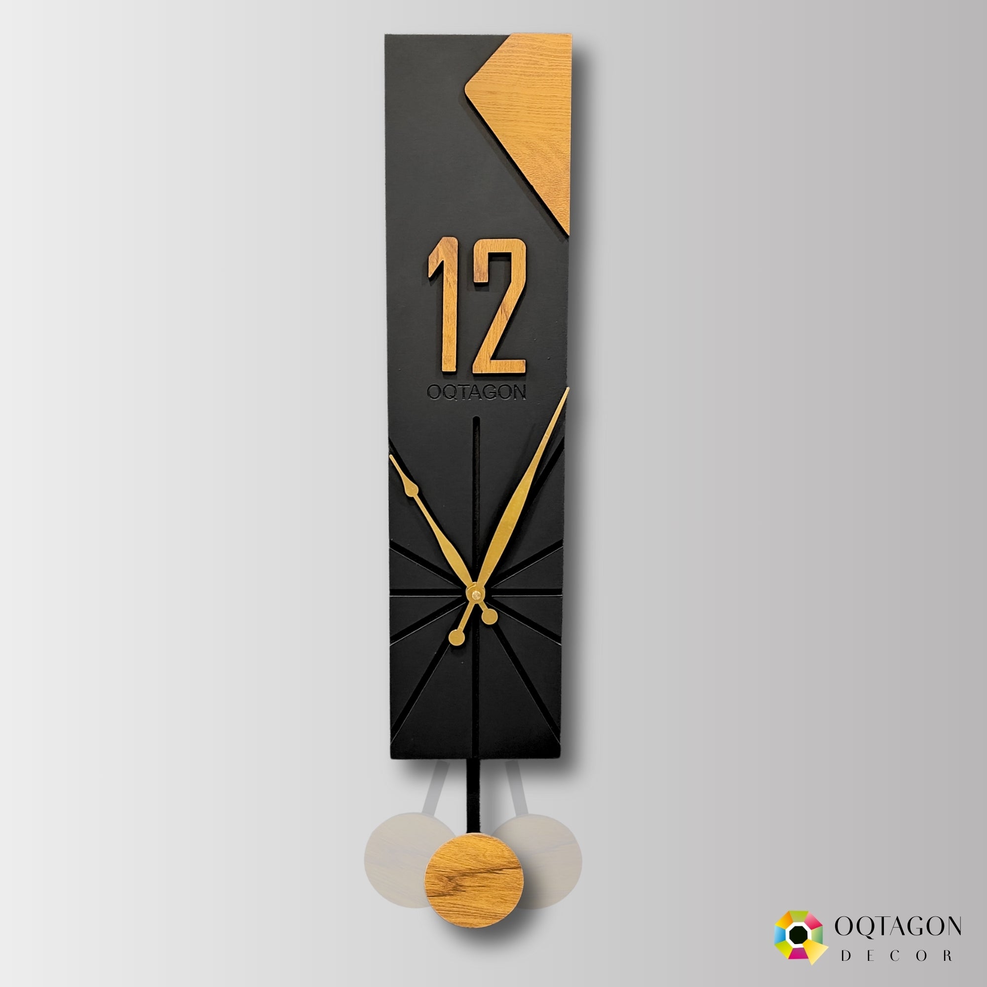 Vertical Aura - Designer Pendulum Wall Clock Series