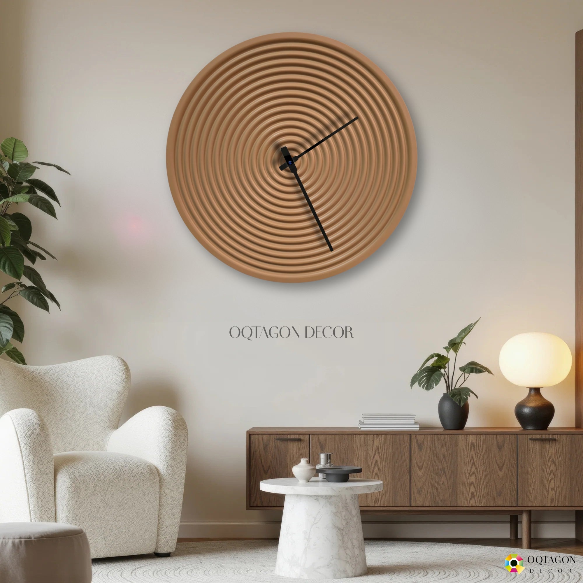 Modern Ripple Wall Clock