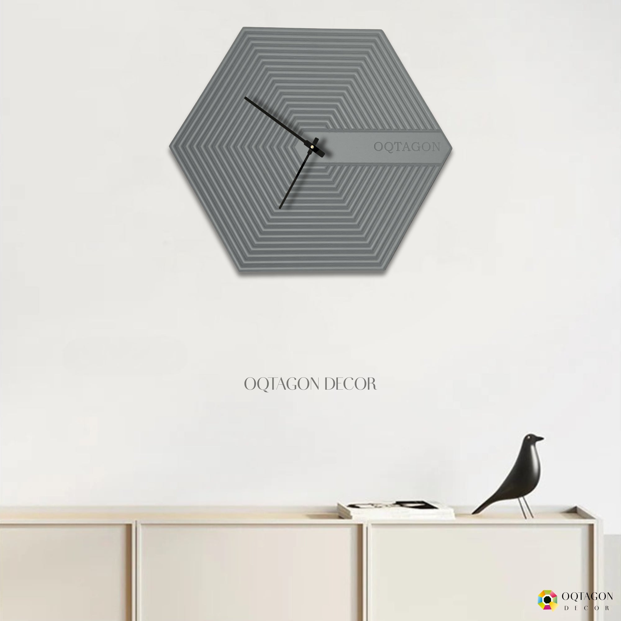 The Hexora Series wall clock