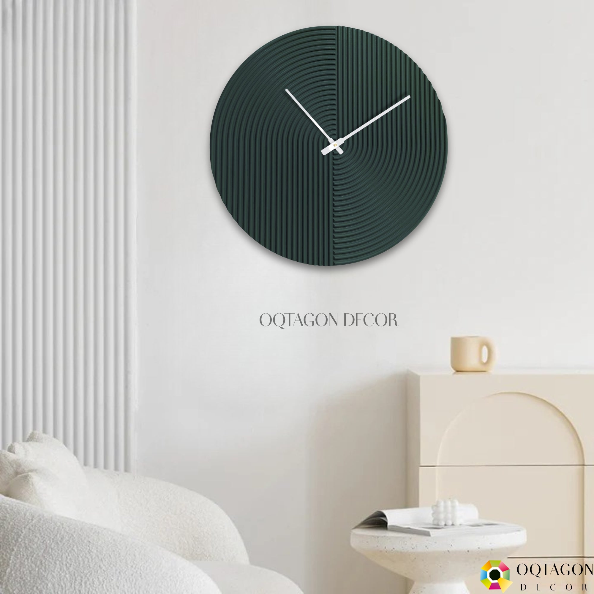 Minimalist Textured Wall Clock