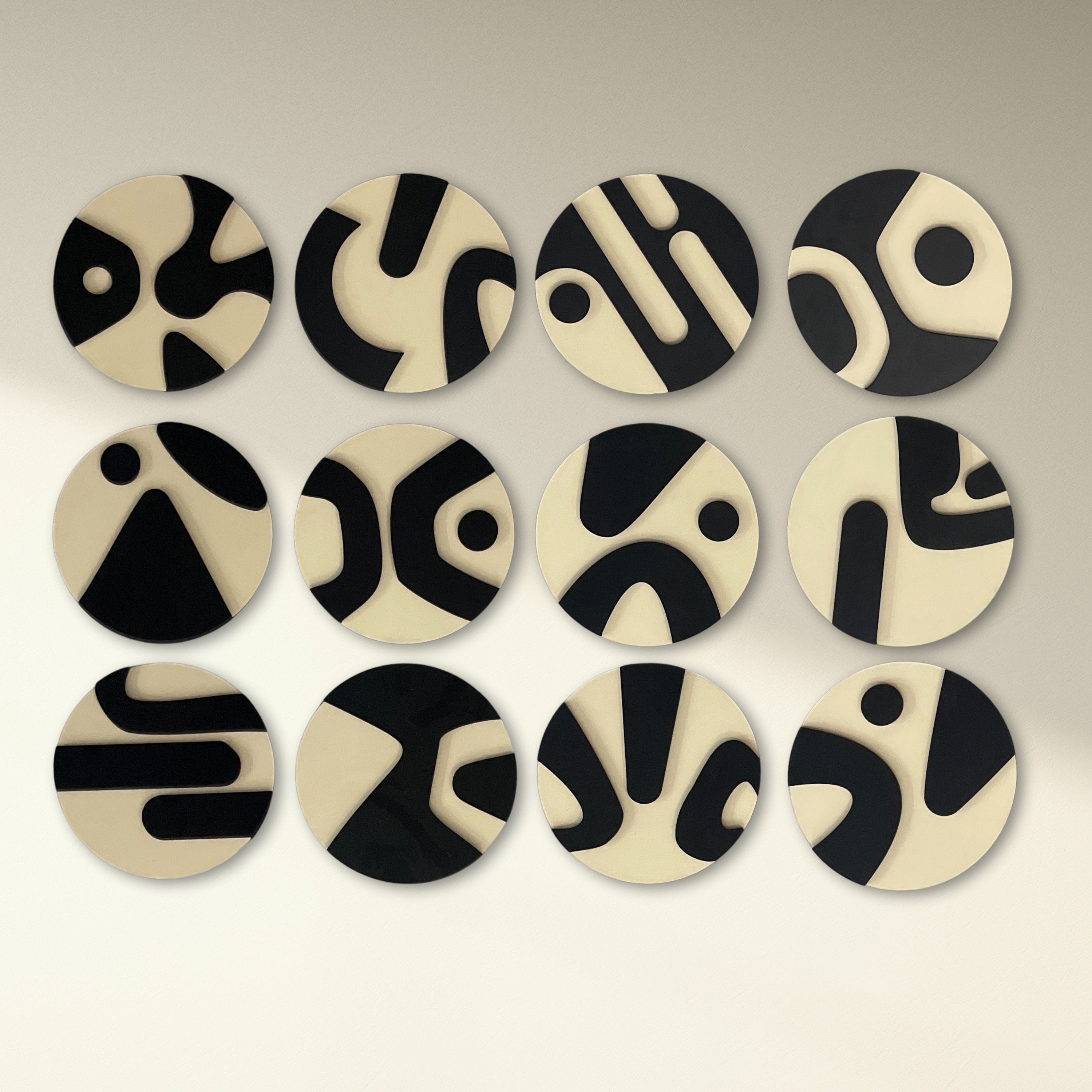 Abstract Orbits Wall Art Series - set of 12