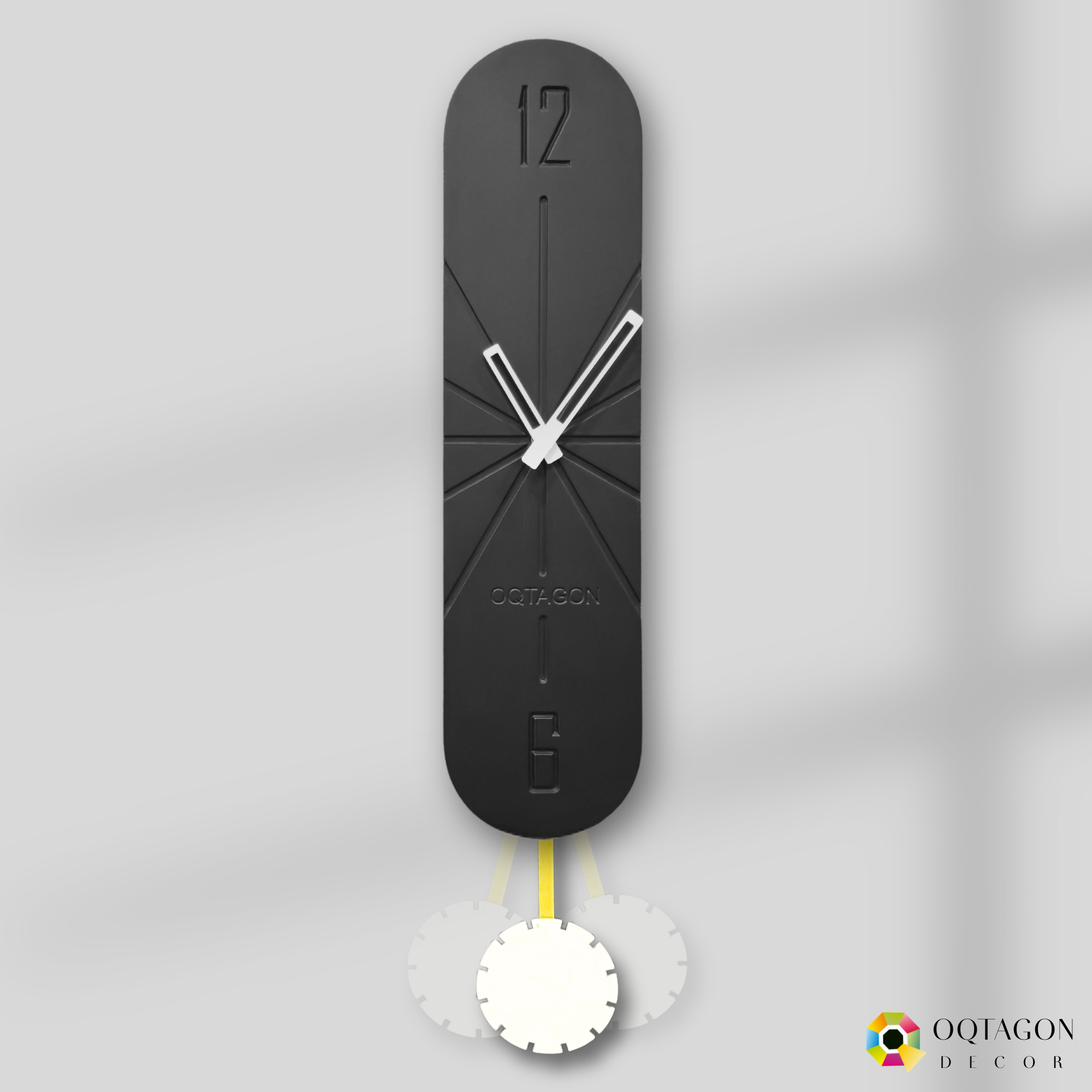 Vertical Noir – Sleek Black Designer Piece