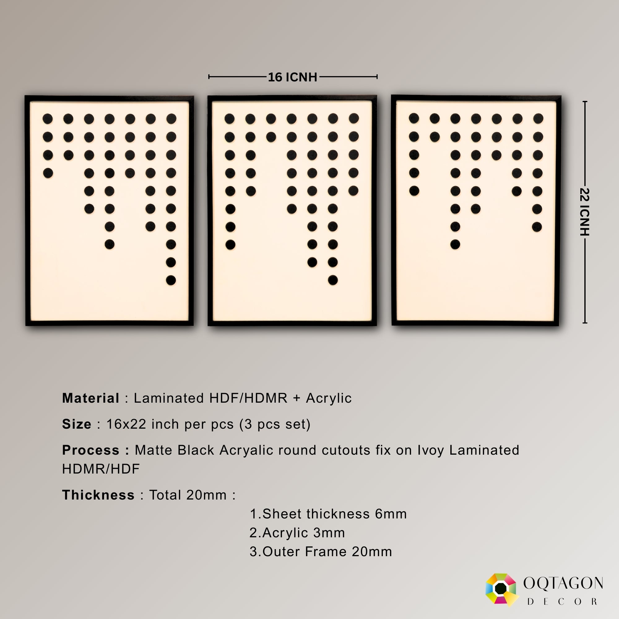 Midnight Rhythm – 3 Panel Wall Art