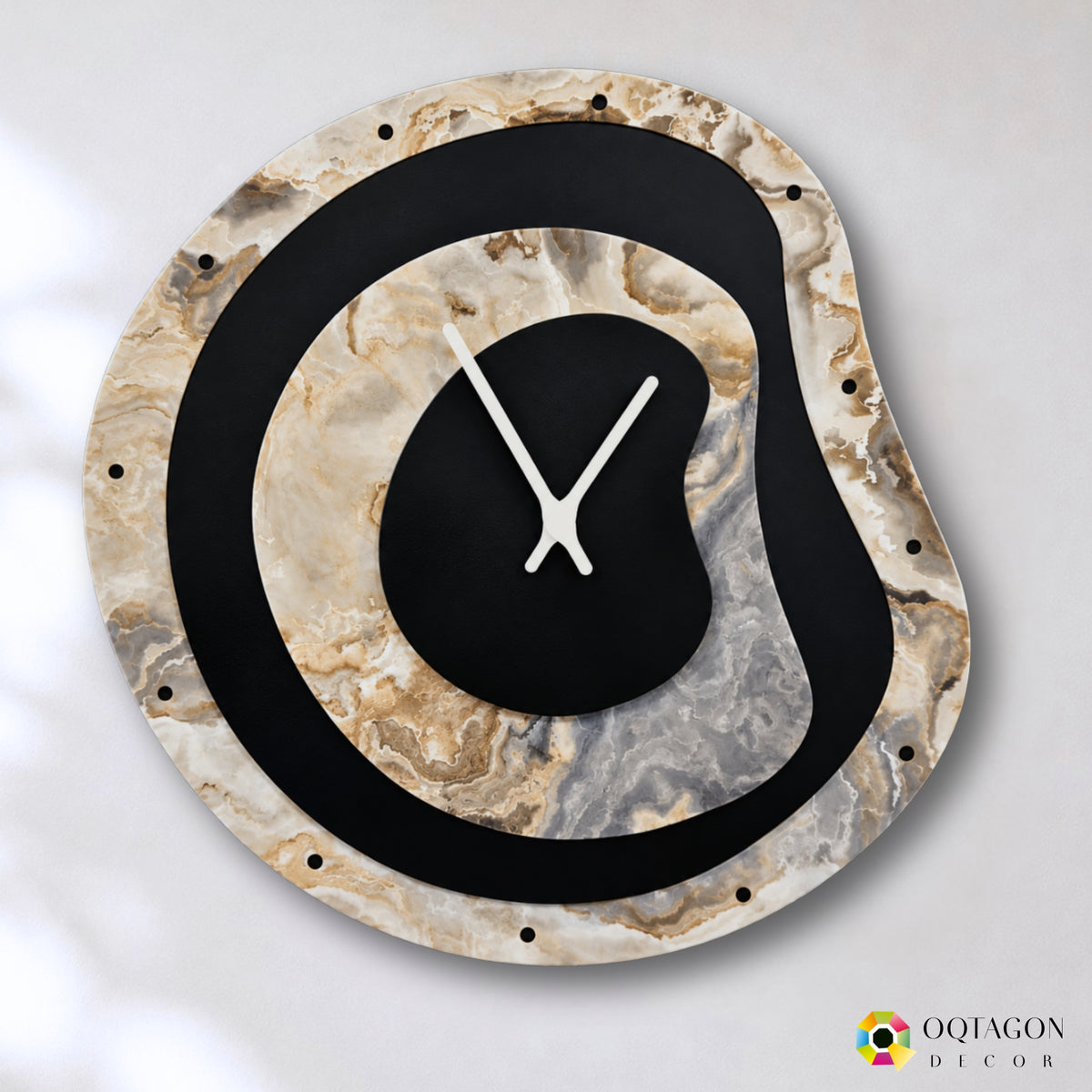 Layers Of Time - Art Inspired Wall Clock
