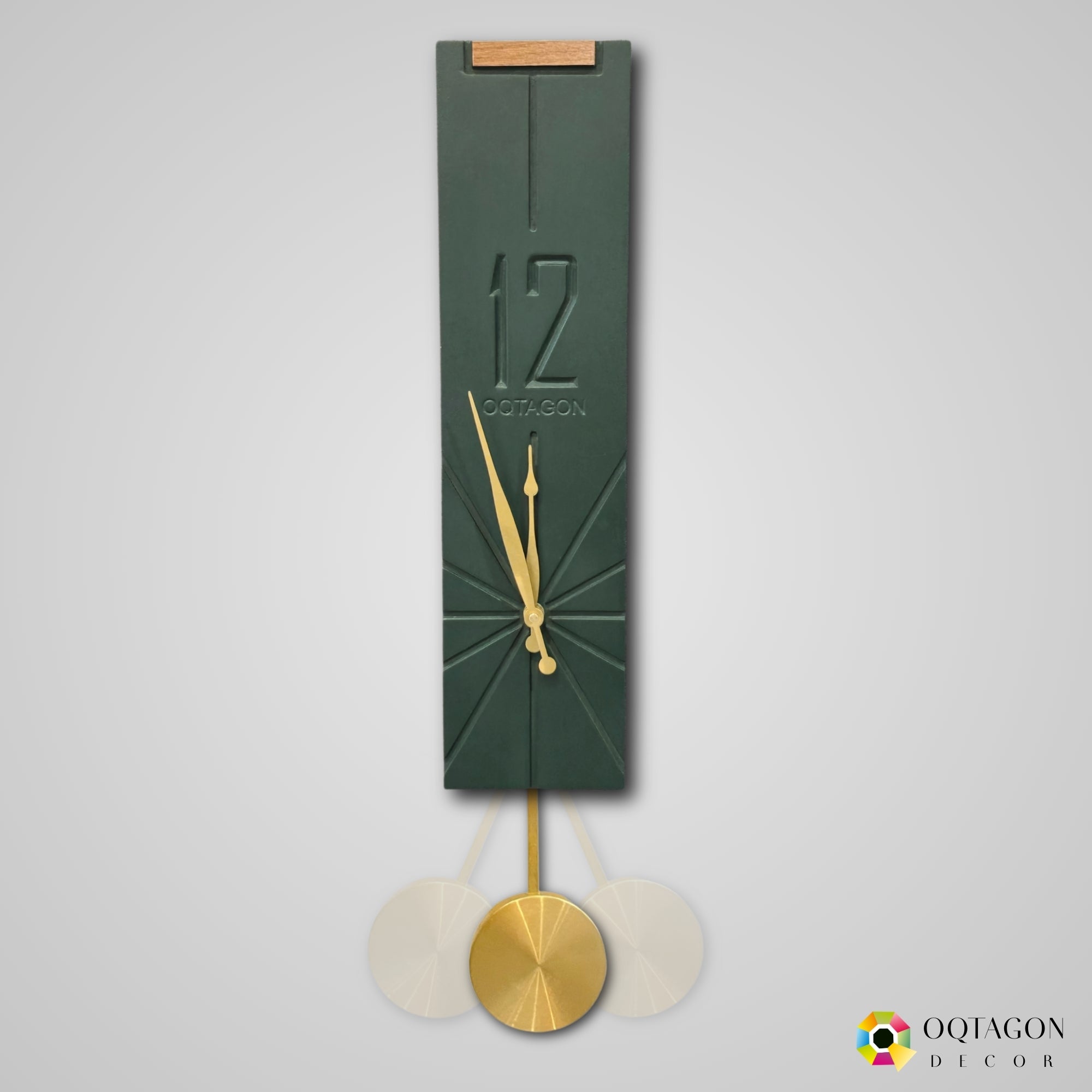 Vertical Aura - Designer Pendulum Wall Clock