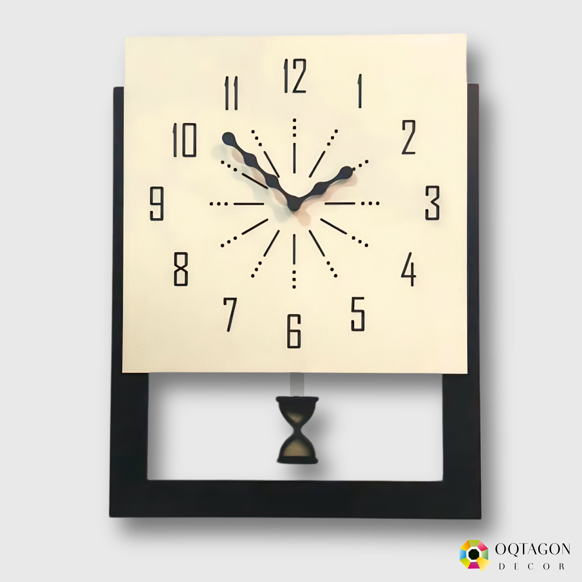Aeternum Hourglass - Designer Pendulum Wall Clock
