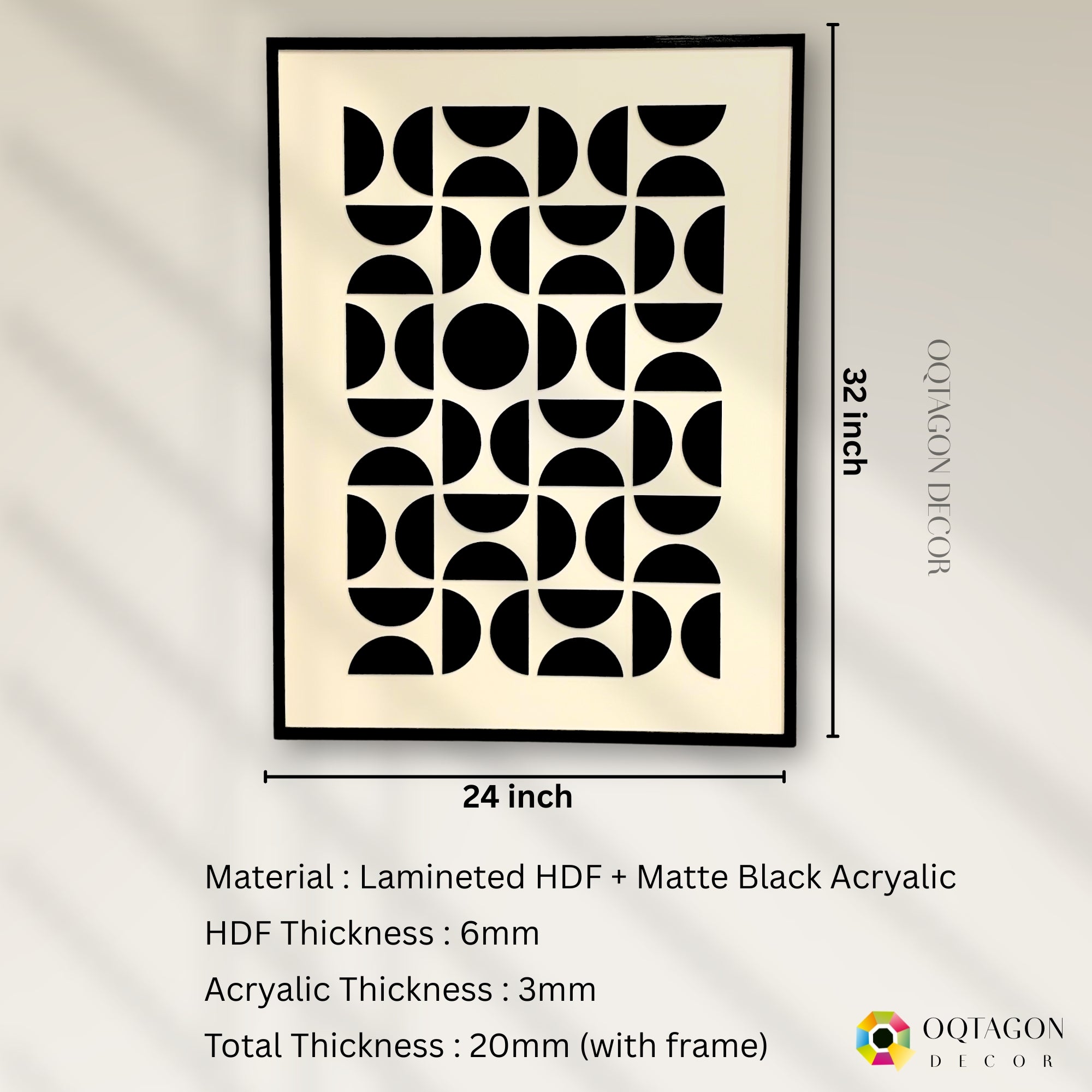 Echoes of Geometry - A Modern Abstract Shape Composition