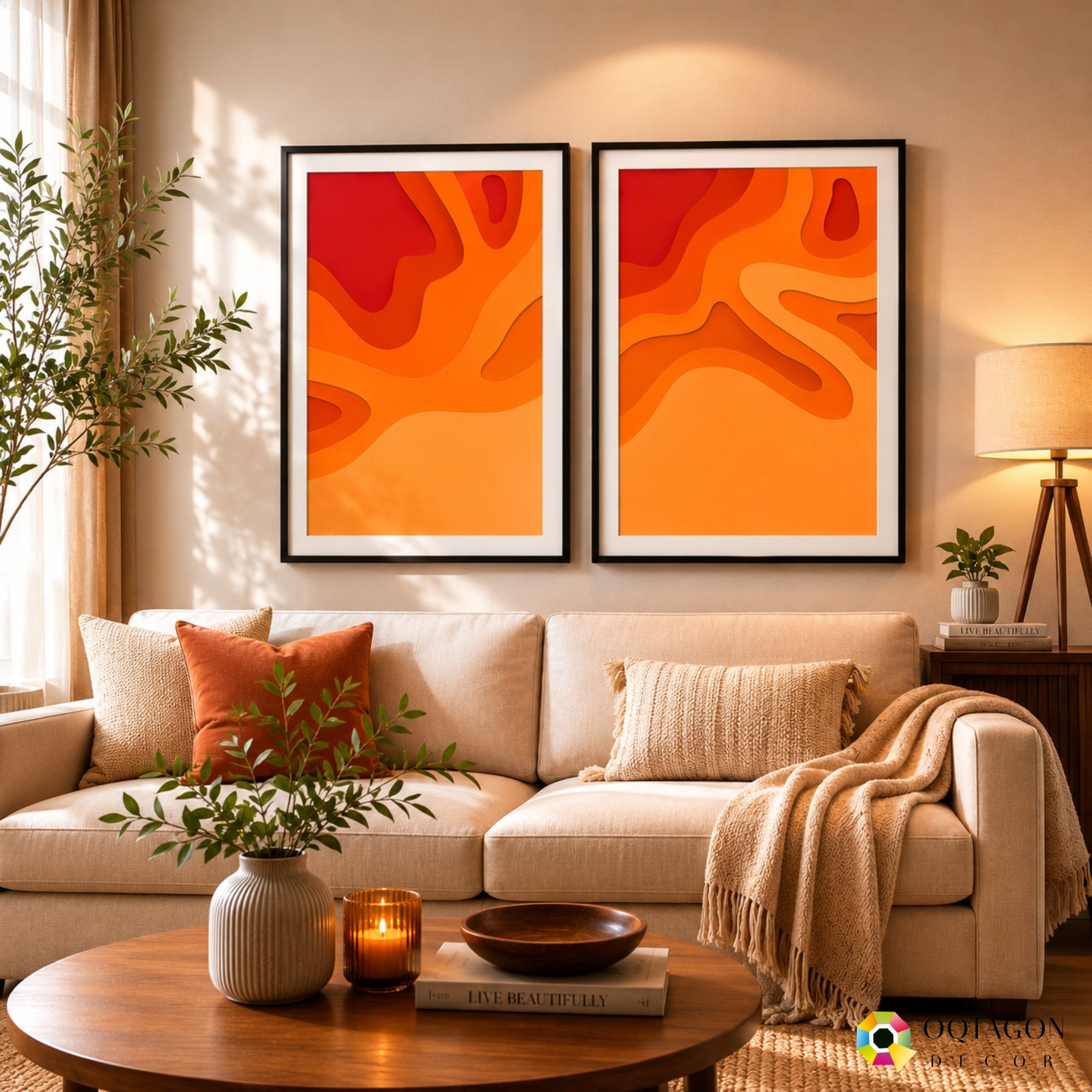 Solaris Flow - Premium Layered Wall Art
