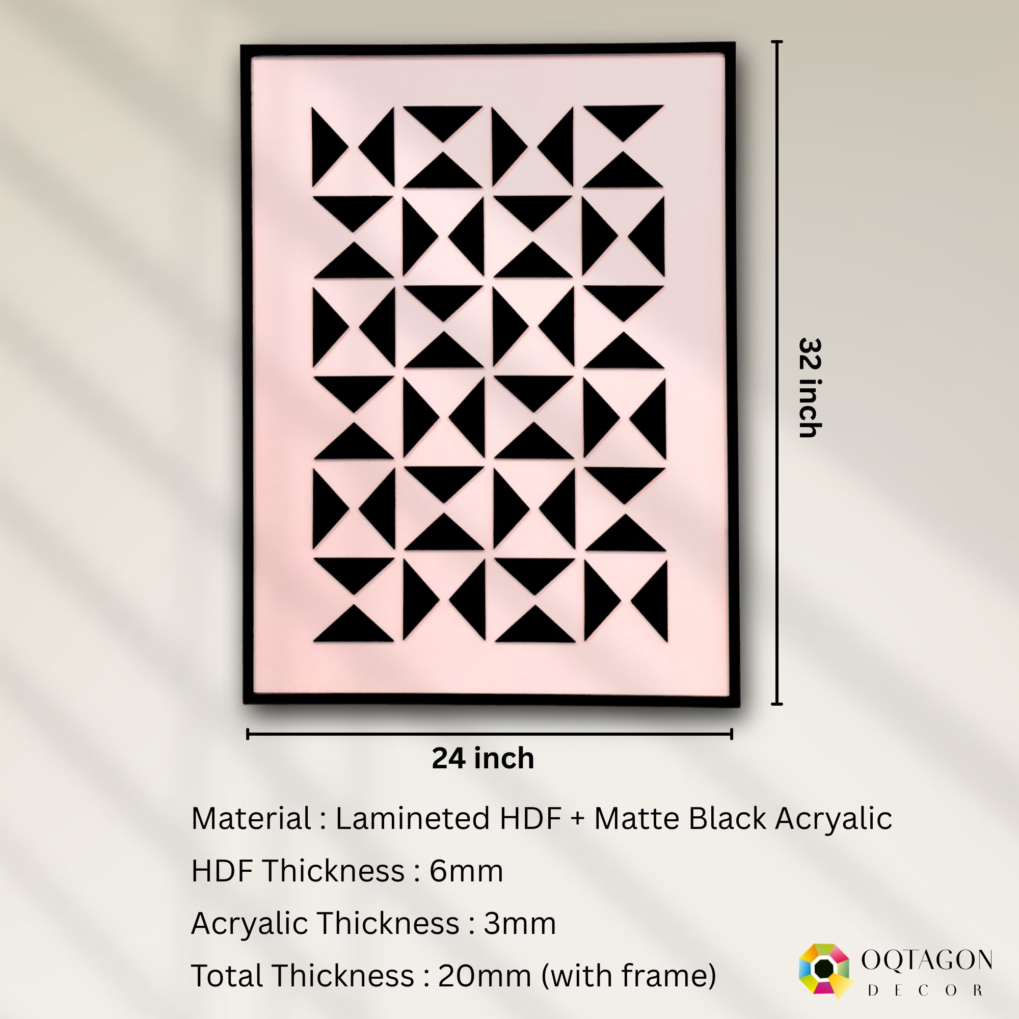 Triangular Rhythm - A Contemporary Abstract Wall Composition