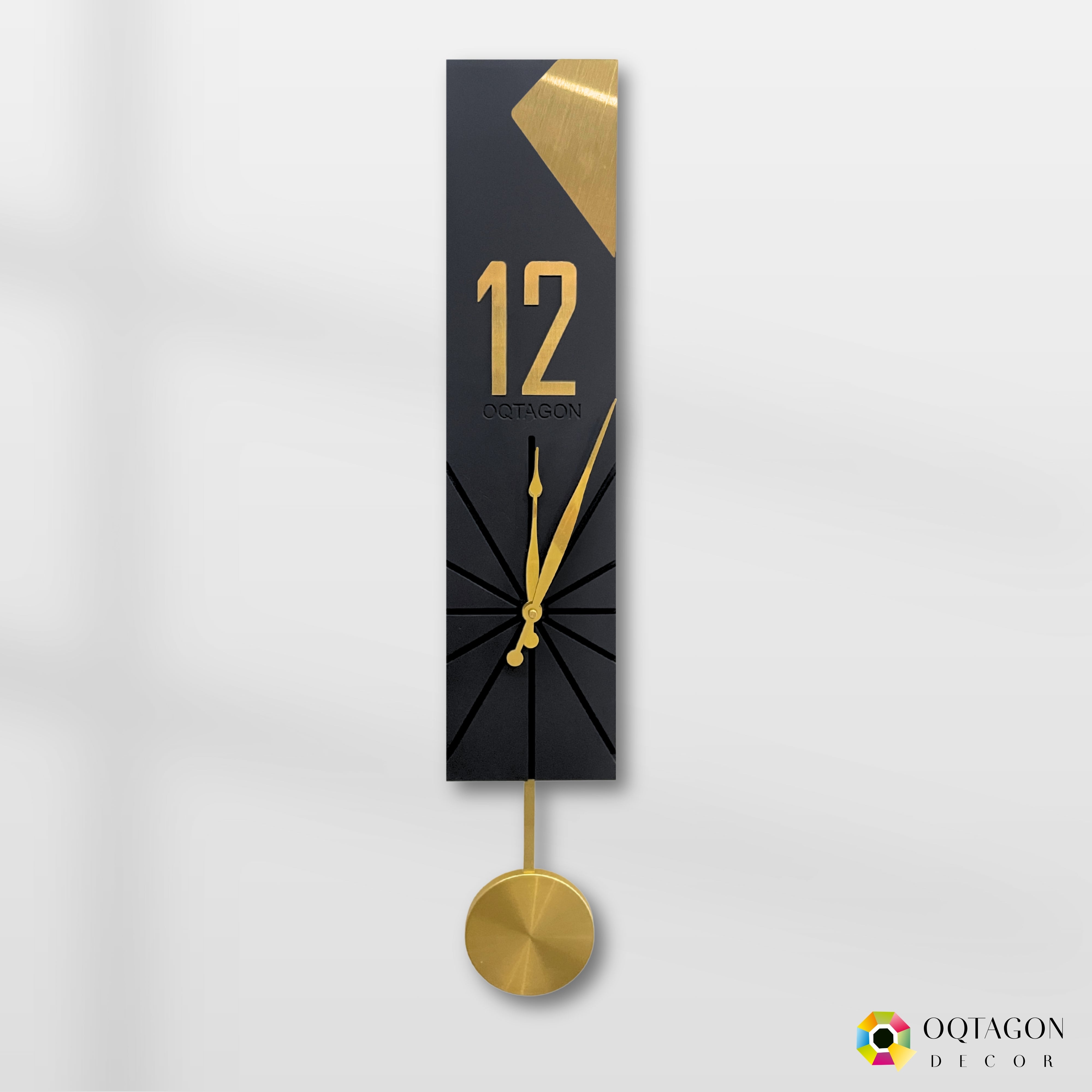 Vertical Aura - Designer Pendulum Wall Clock Series