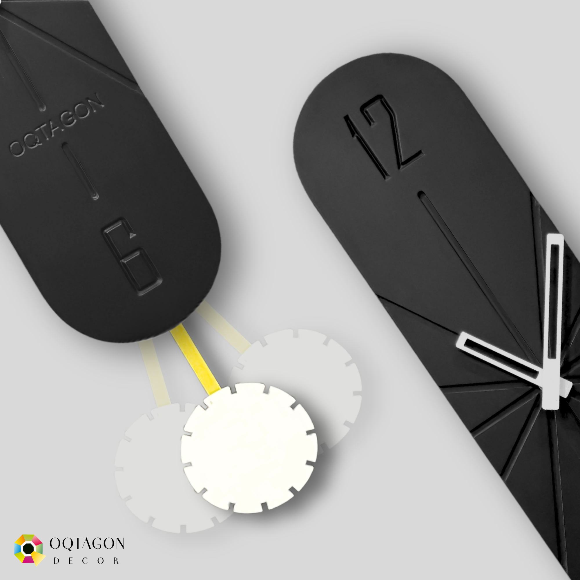 Vertical Noir – Sleek Black Designer Piece