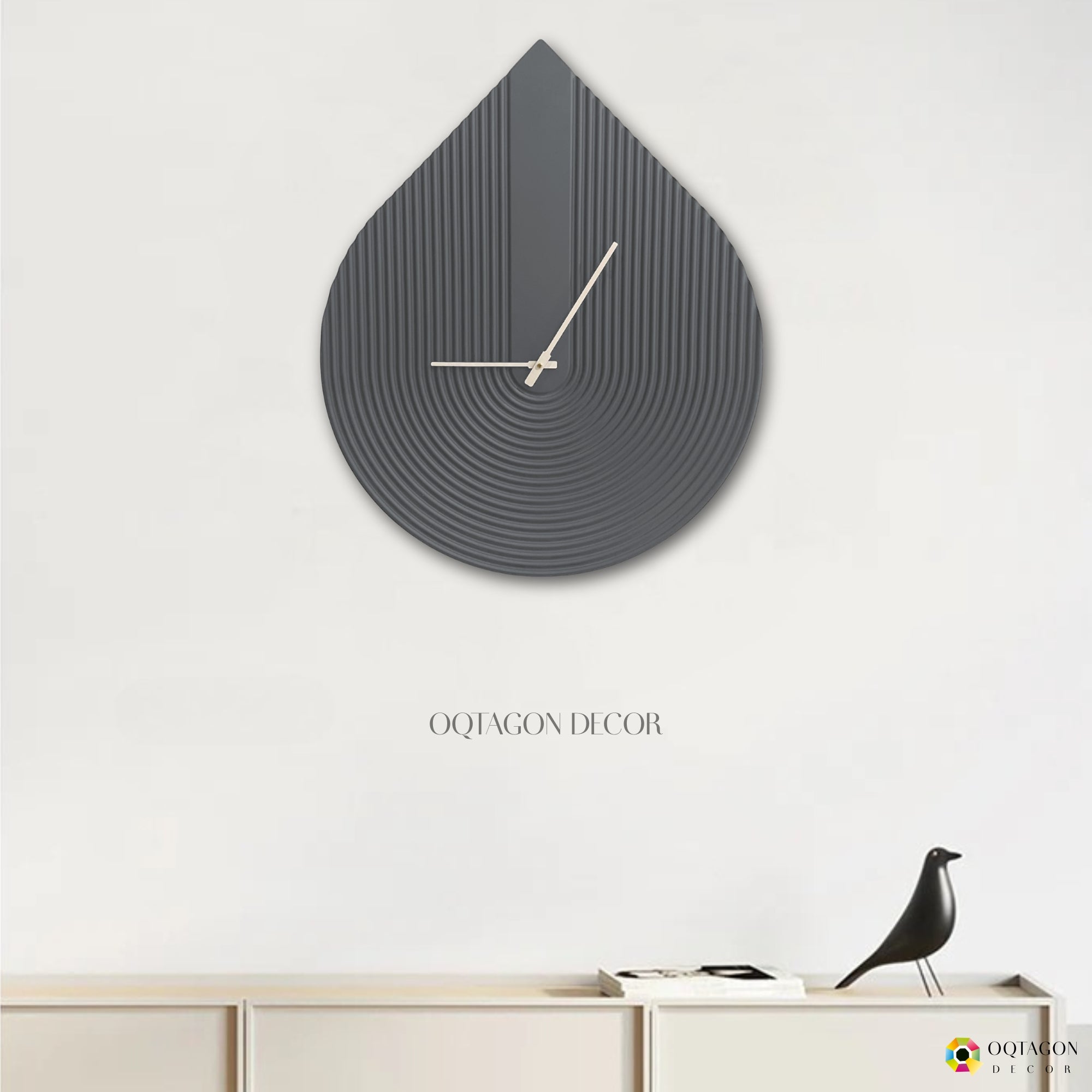 Waterdrop – Minimalist Large Wall Clock