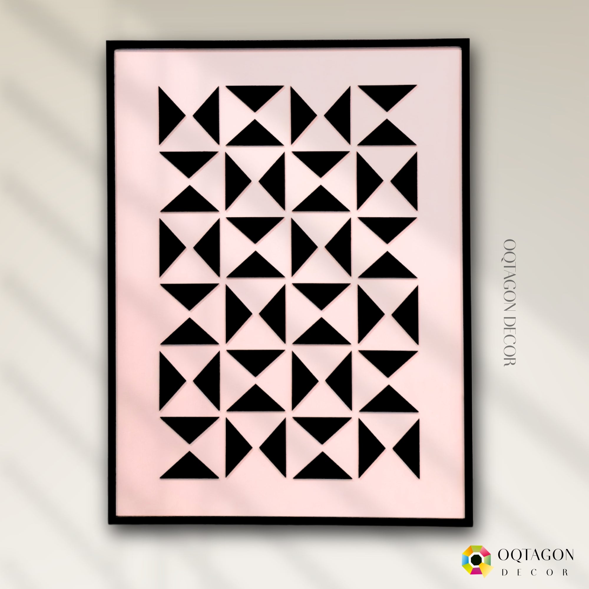 Triangular Rhythm - A Contemporary Abstract Wall Composition