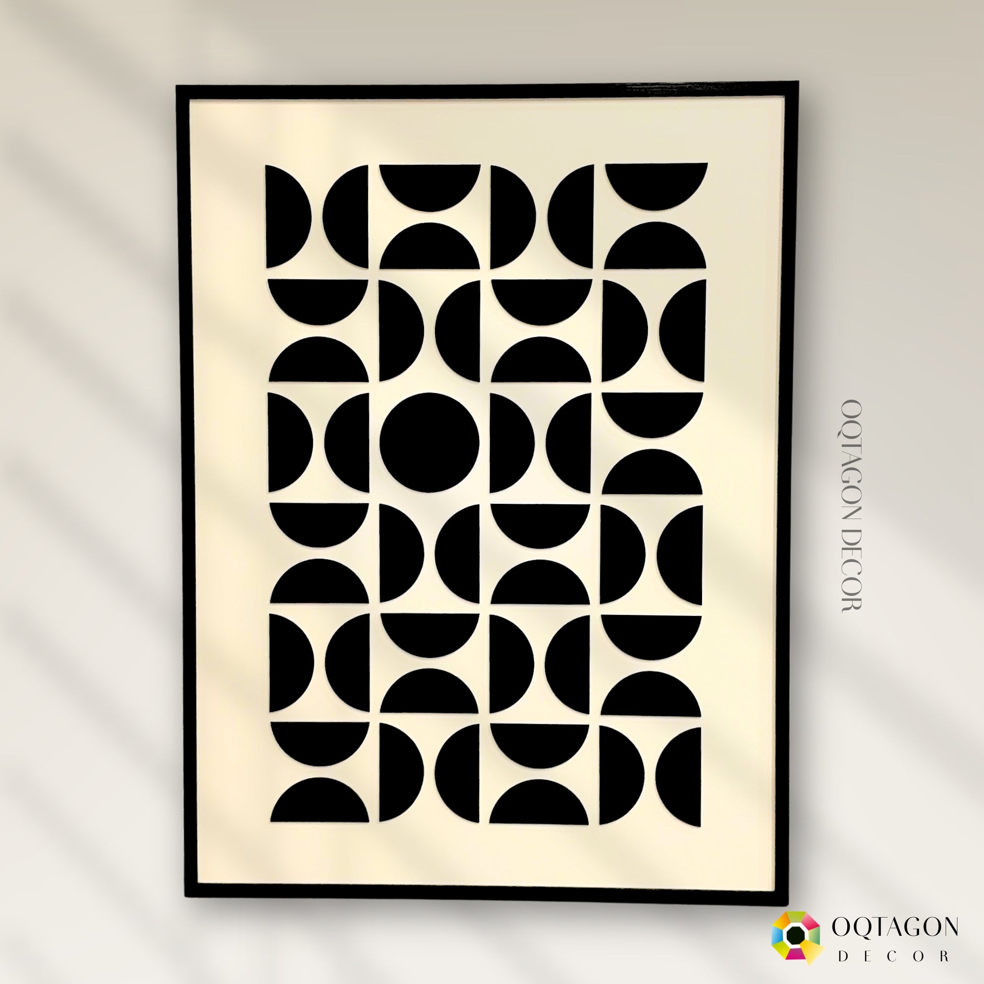 Echoes of Geometry - A Modern Abstract Shape Composition