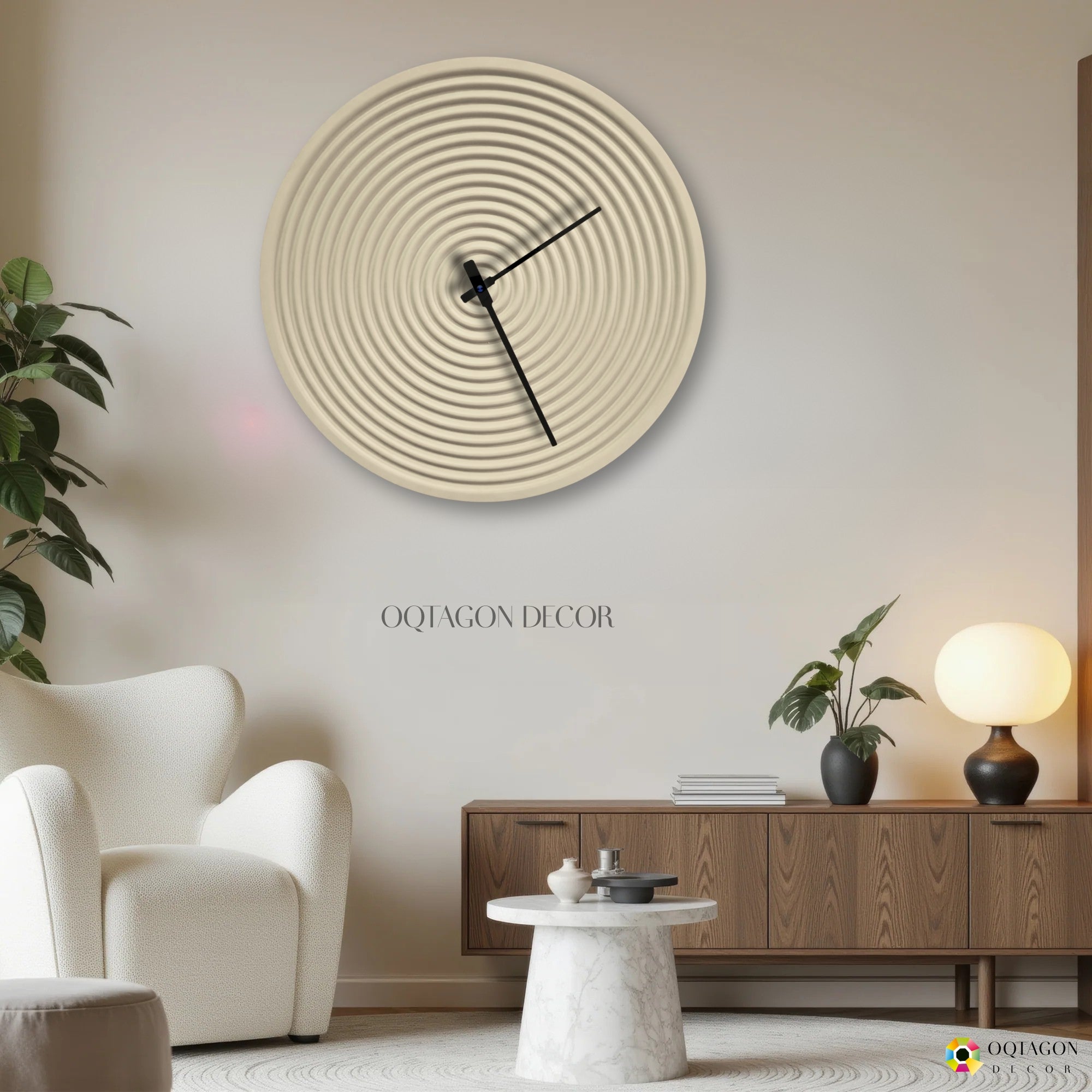 Modern Ripple Wall Clock