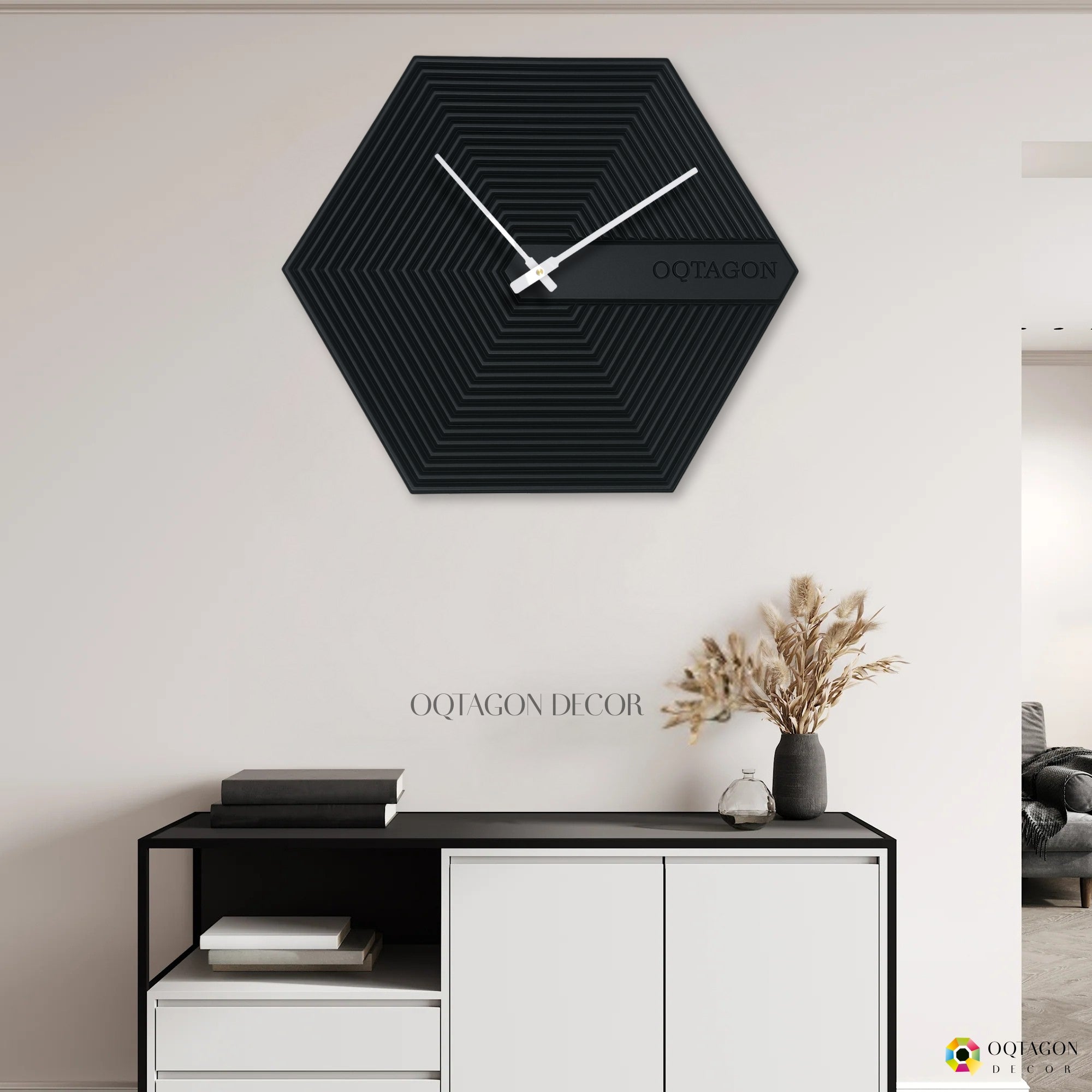 The Hexora Series wall clock