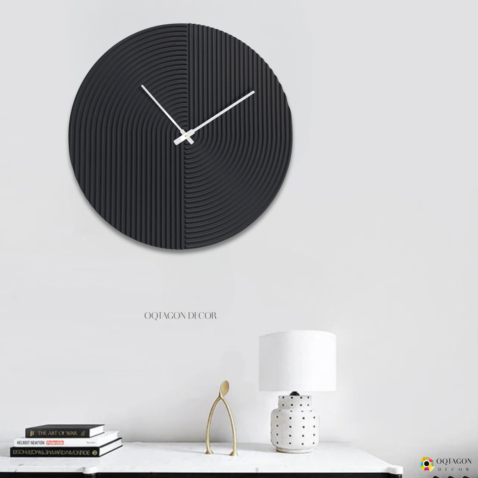 Minimalist Textured Wall Clock